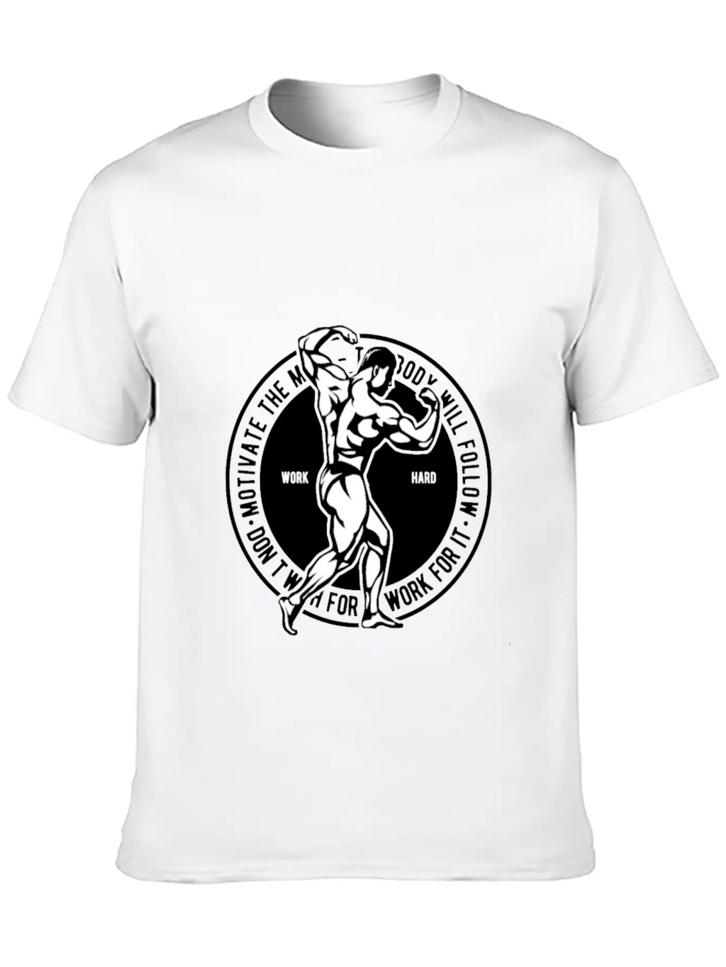Motivate The Mind Breathable Soft Cotton T-Shirt – Timeless Casual Look