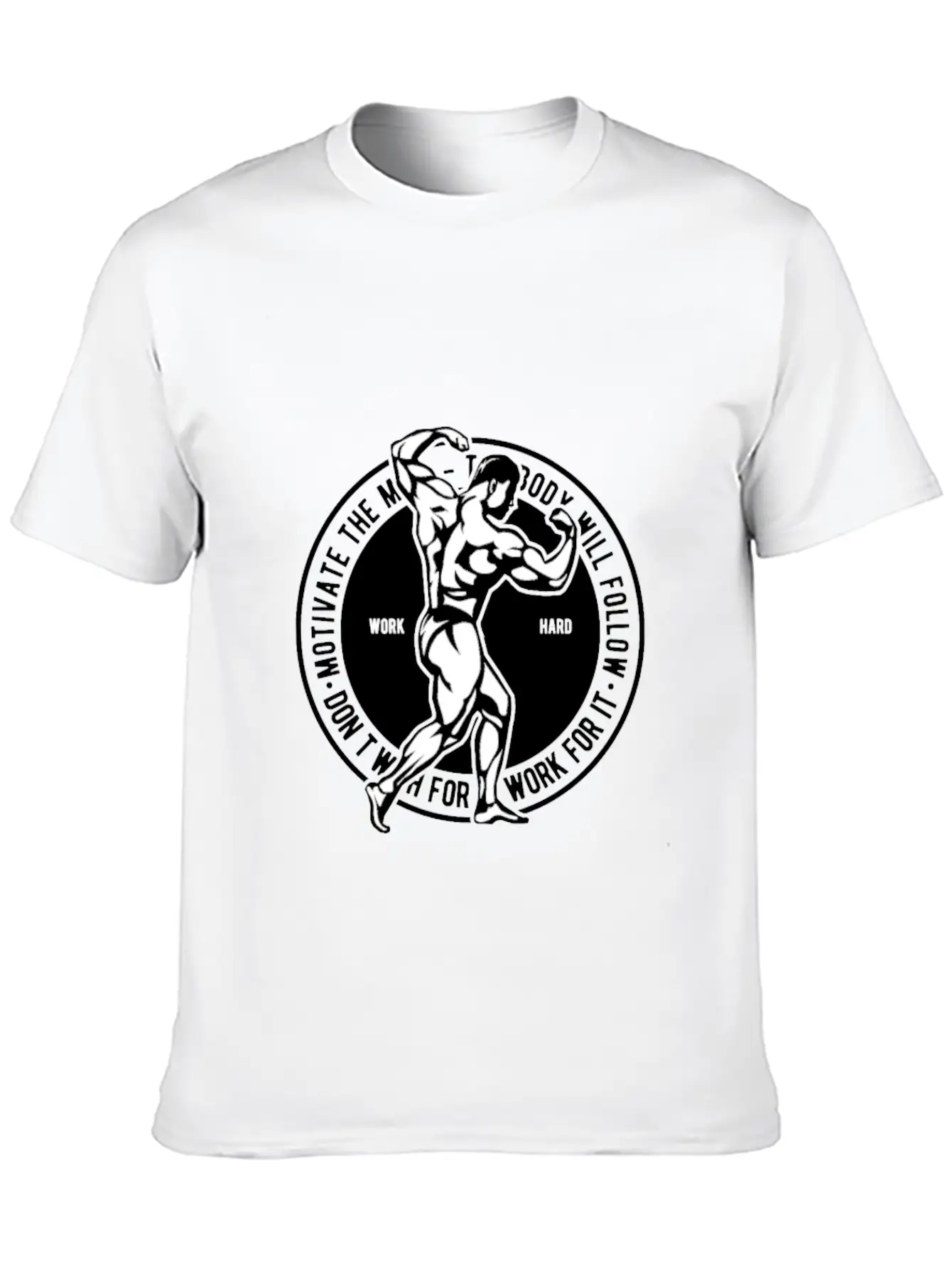 Motivate The Mind Breathable Soft Cotton T-Shirt – Timeless Casual Look