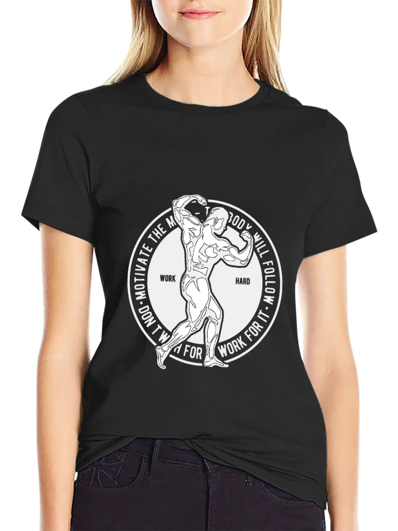 Motivate The Mind Breathable Soft Cotton T-Shirt – Timeless Casual Look