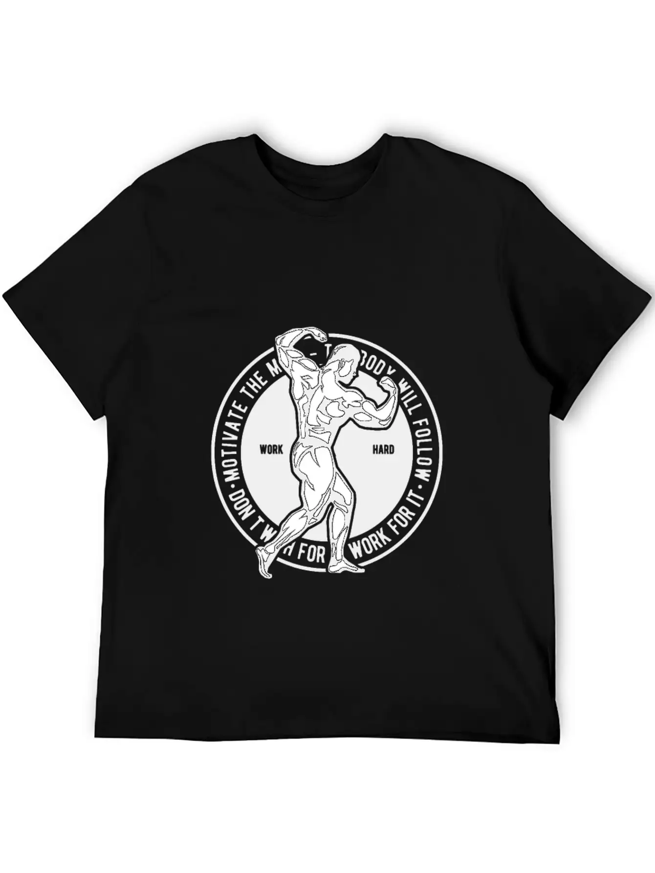 Motivate The Mind Breathable Soft Cotton T-Shirt – Timeless Casual Look