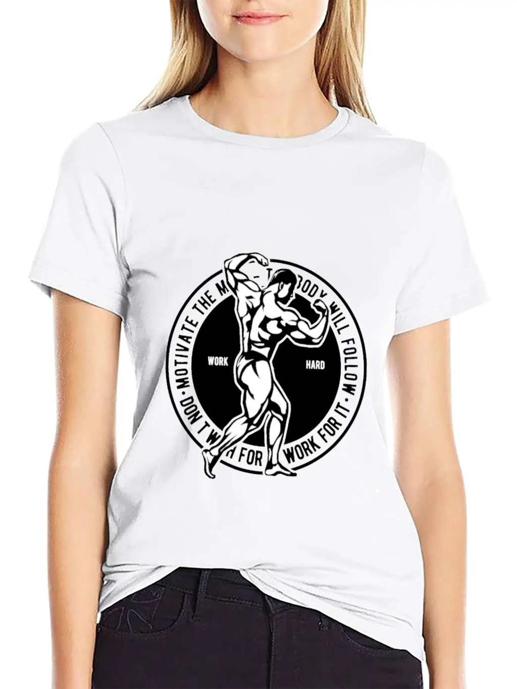 Motivate The Mind Breathable Soft Cotton T-Shirt – Timeless Casual Look