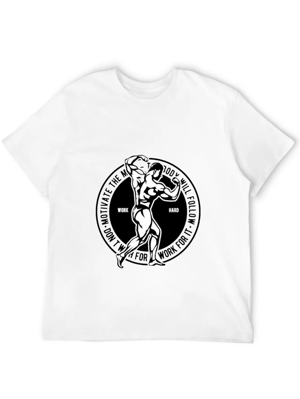 Motivate The Mind Breathable Soft Cotton T-Shirt – Timeless Casual Look