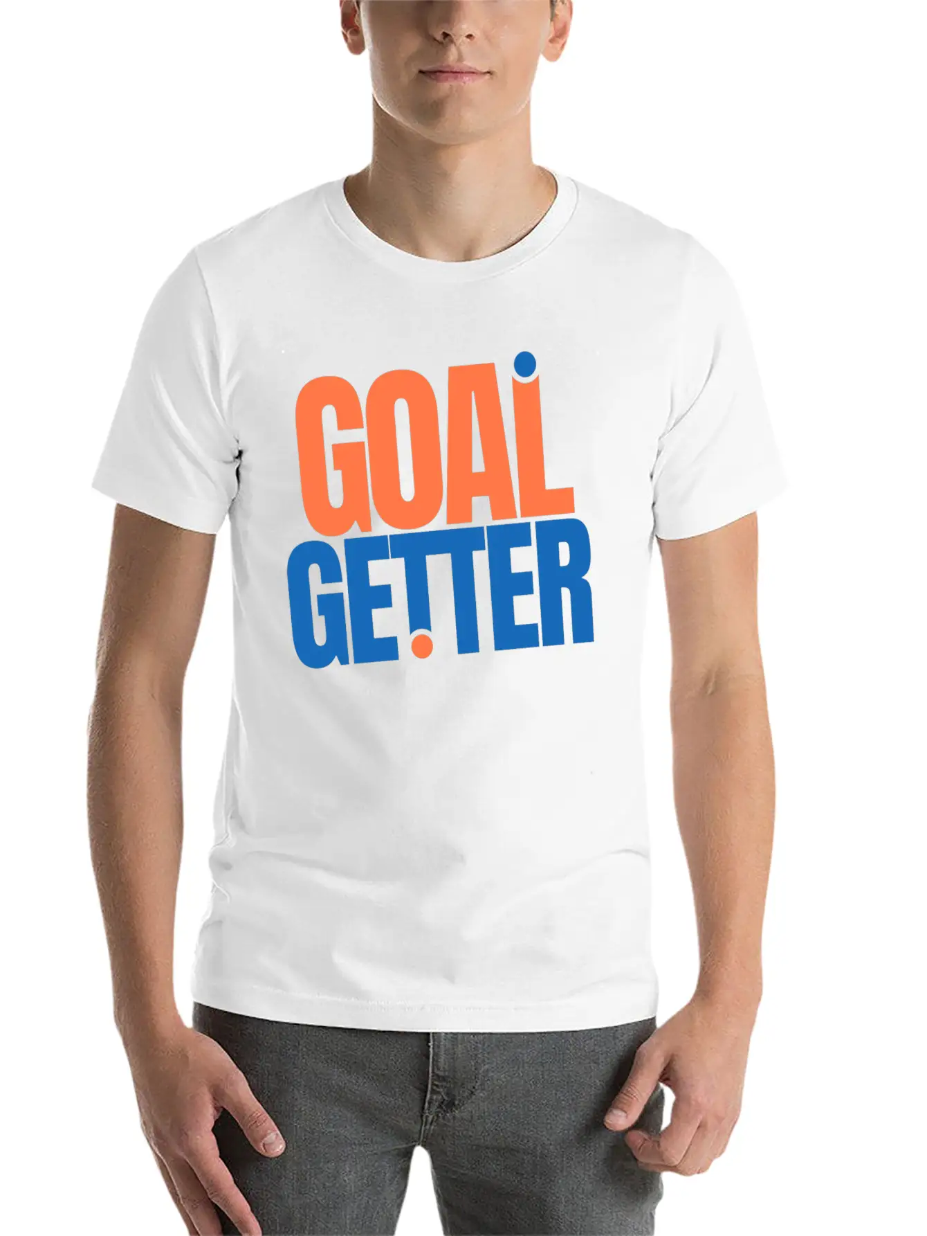 Motivation Goal Getter Quotes Casual Graphic T-Shirt – Simple And Comfortable Daily Wear