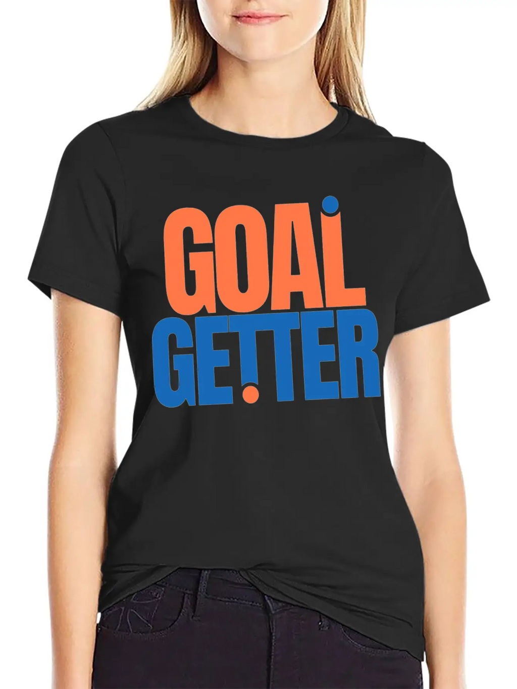 Motivation Goal Getter Quotes Casual Graphic T-Shirt – Simple And Comfortable Daily Wear