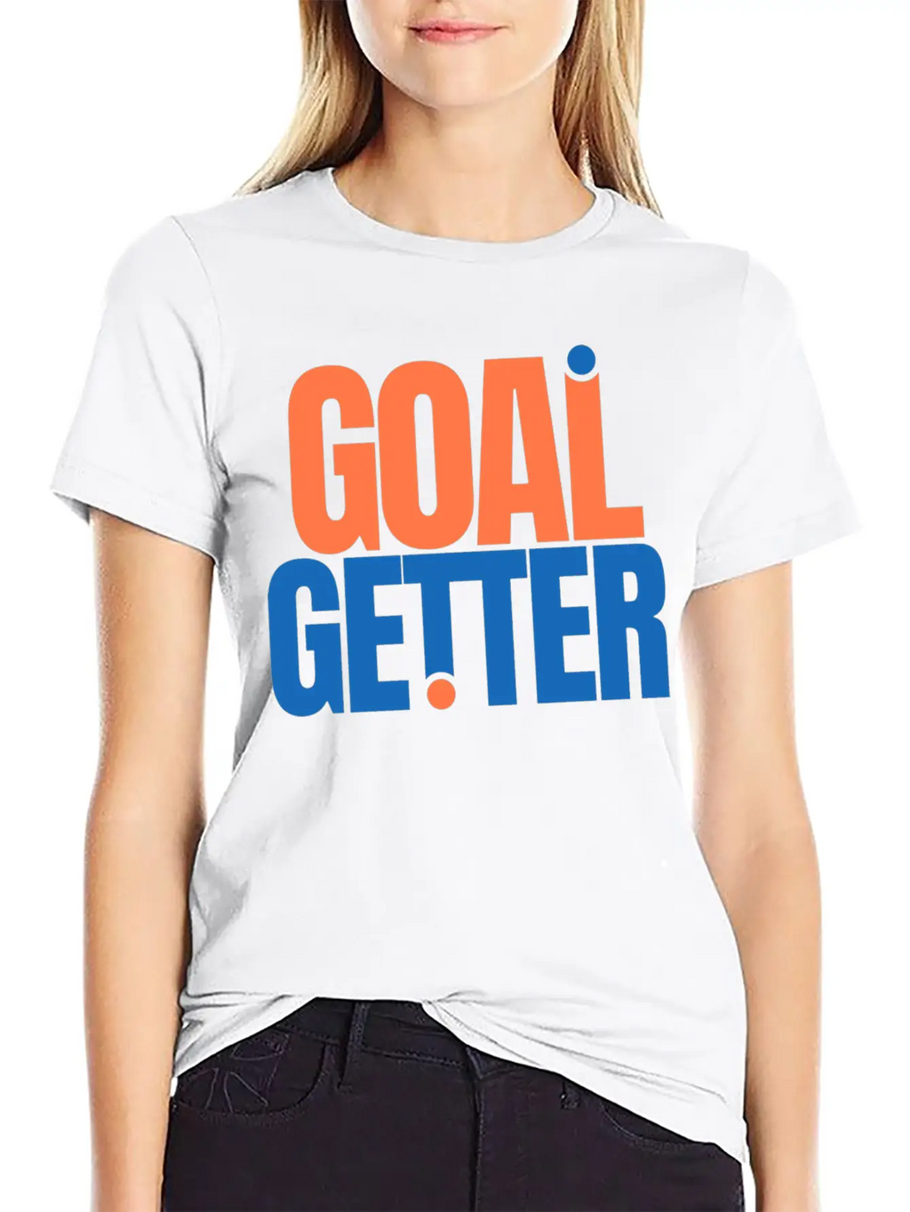 Motivation Goal Getter Quotes Casual Graphic T-Shirt – Simple And Comfortable Daily Wear