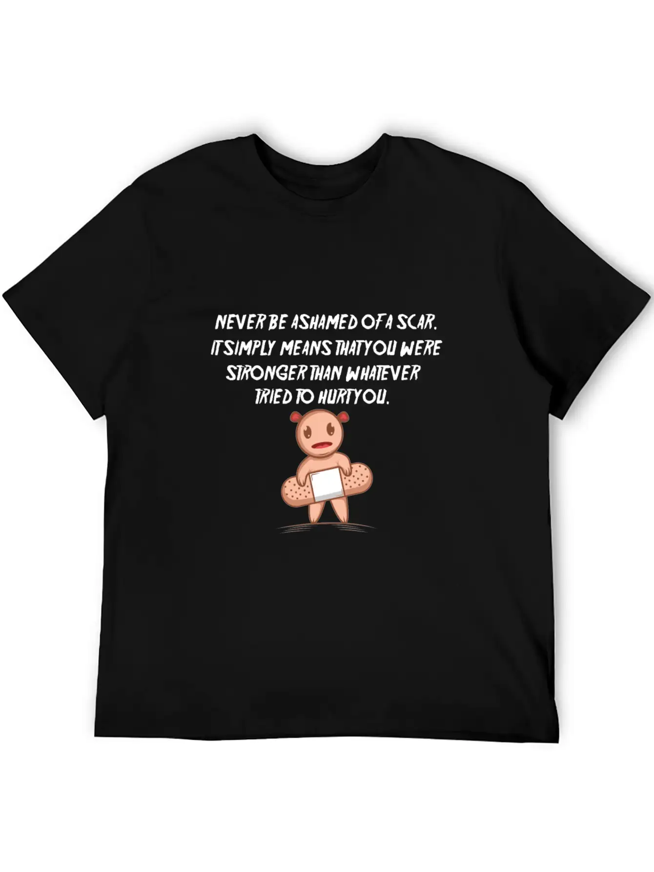 Motivation Scar Strong And Motivated Person Gift Stylish Everyday T-Shirt – Unisex Basic Cotton Tee