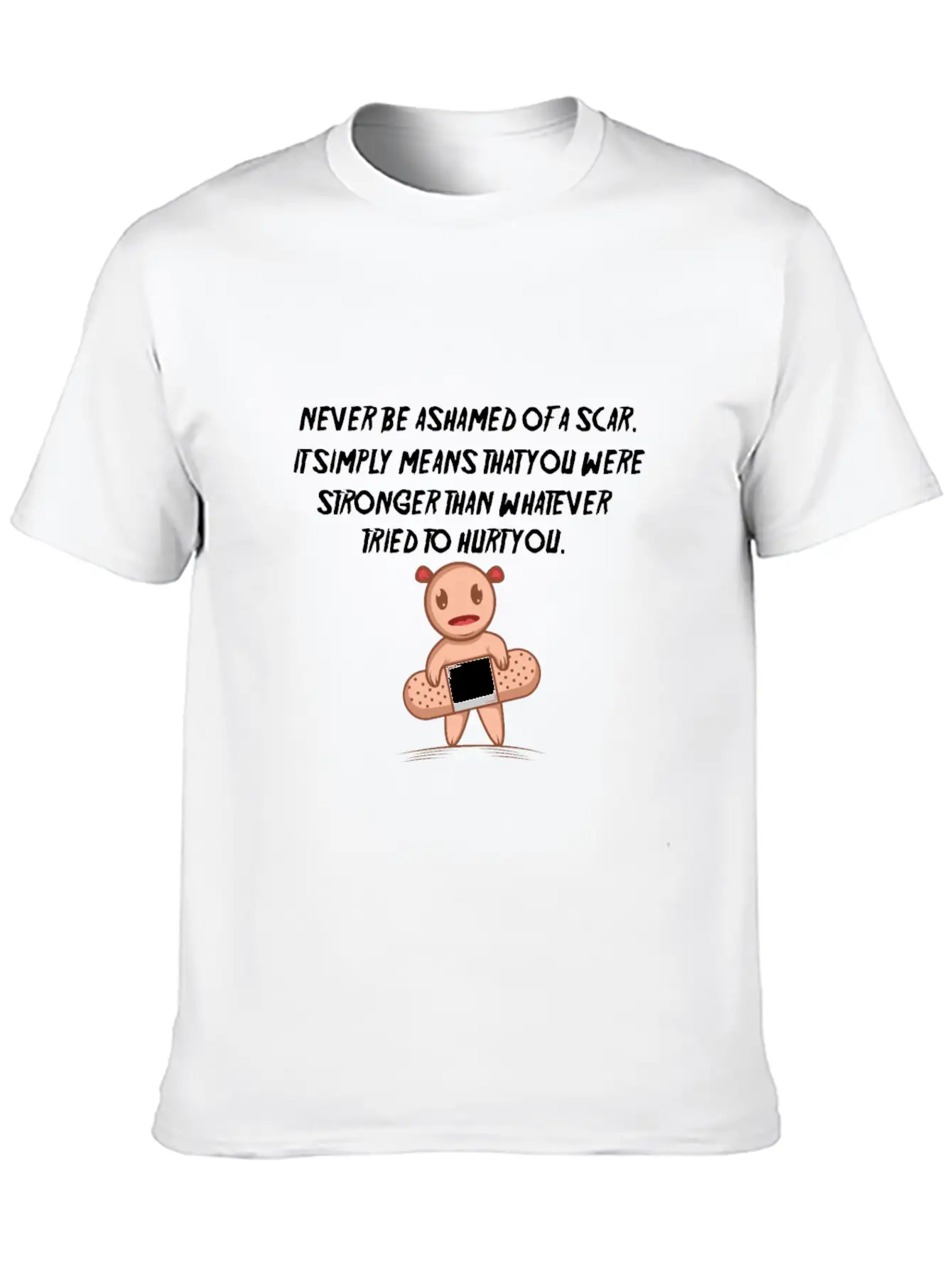 Motivation Scar Strong And Motivated Person Gift Stylish Everyday T-Shirt – Unisex Basic Cotton Tee