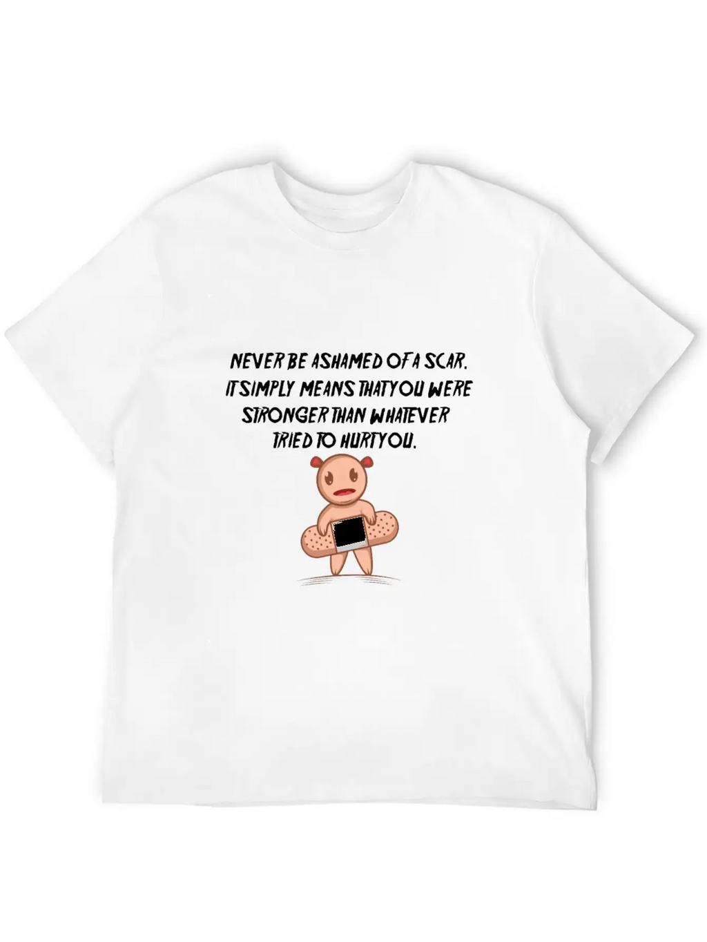 Motivation Scar Strong And Motivated Person Gift Stylish Everyday T-Shirt – Unisex Basic Cotton Tee