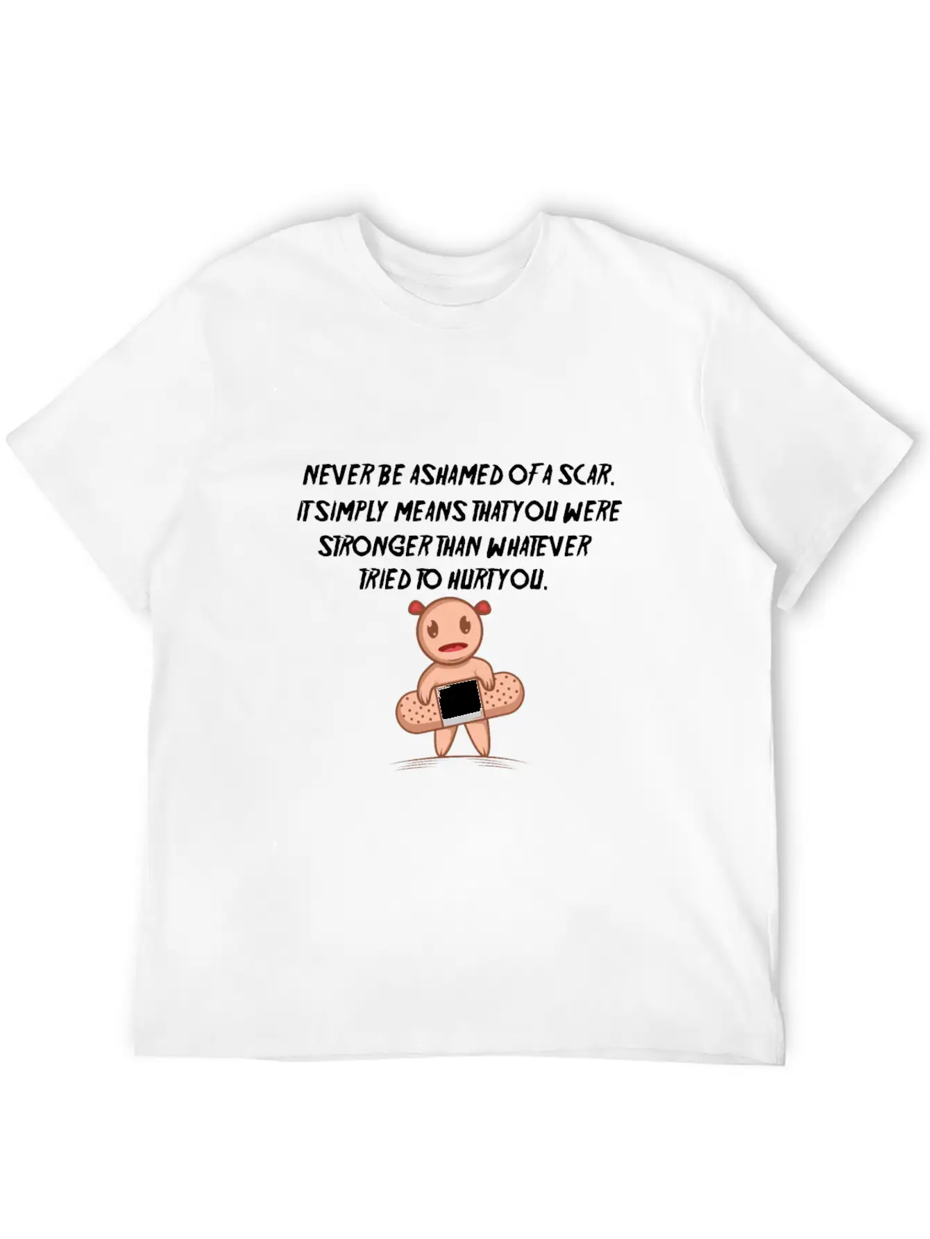 Motivation Scar Strong And Motivated Person Gift Stylish Everyday T-Shirt – Unisex Basic Cotton Tee