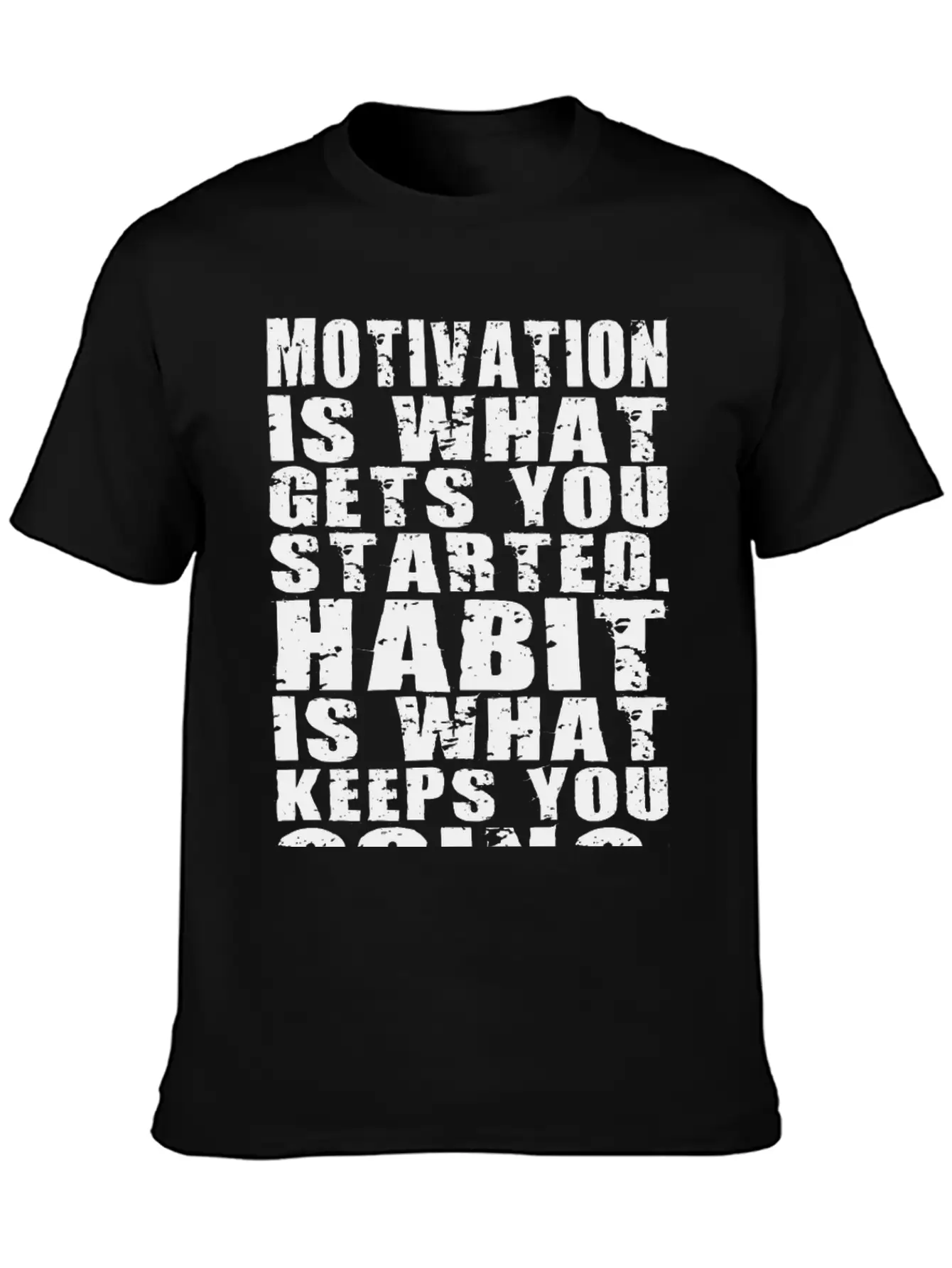 Motivation Vs Habit Unisex Casual T-Shirt – Clean Design For Daily Comfort