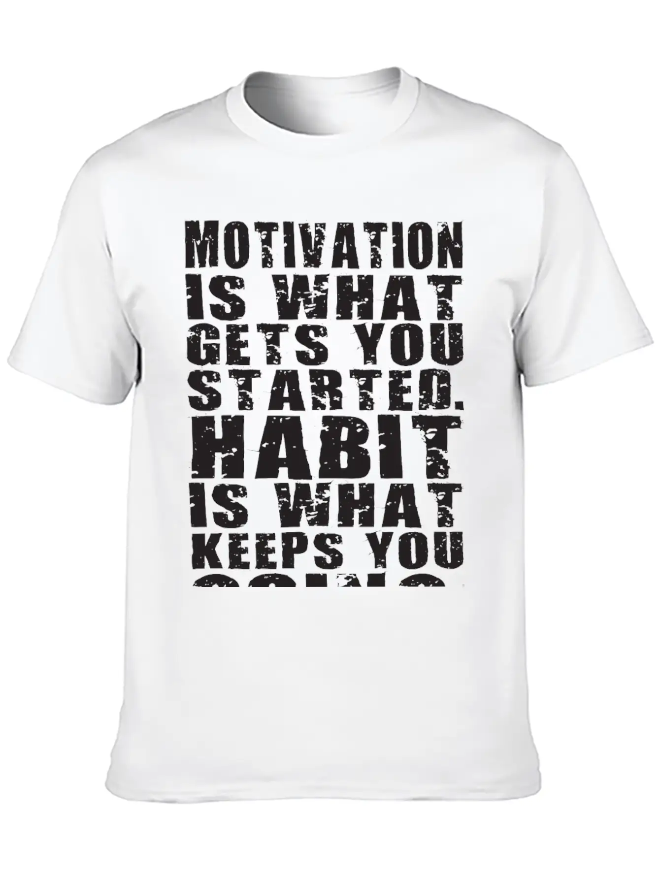 Motivation Vs Habit Unisex Casual T-Shirt – Clean Design For Daily Comfort