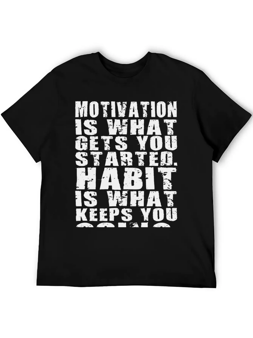 Motivation Vs Habit Unisex Casual T-Shirt – Clean Design For Daily Comfort