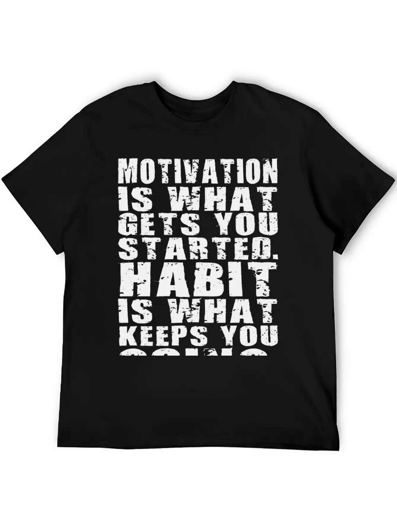 Motivation Vs Habit Unisex Casual T-Shirt – Clean Design For Daily Comfort
