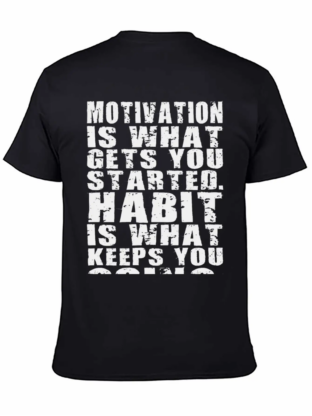 Motivation Vs Habit Unisex Casual T-Shirt – Clean Design For Daily Comfort