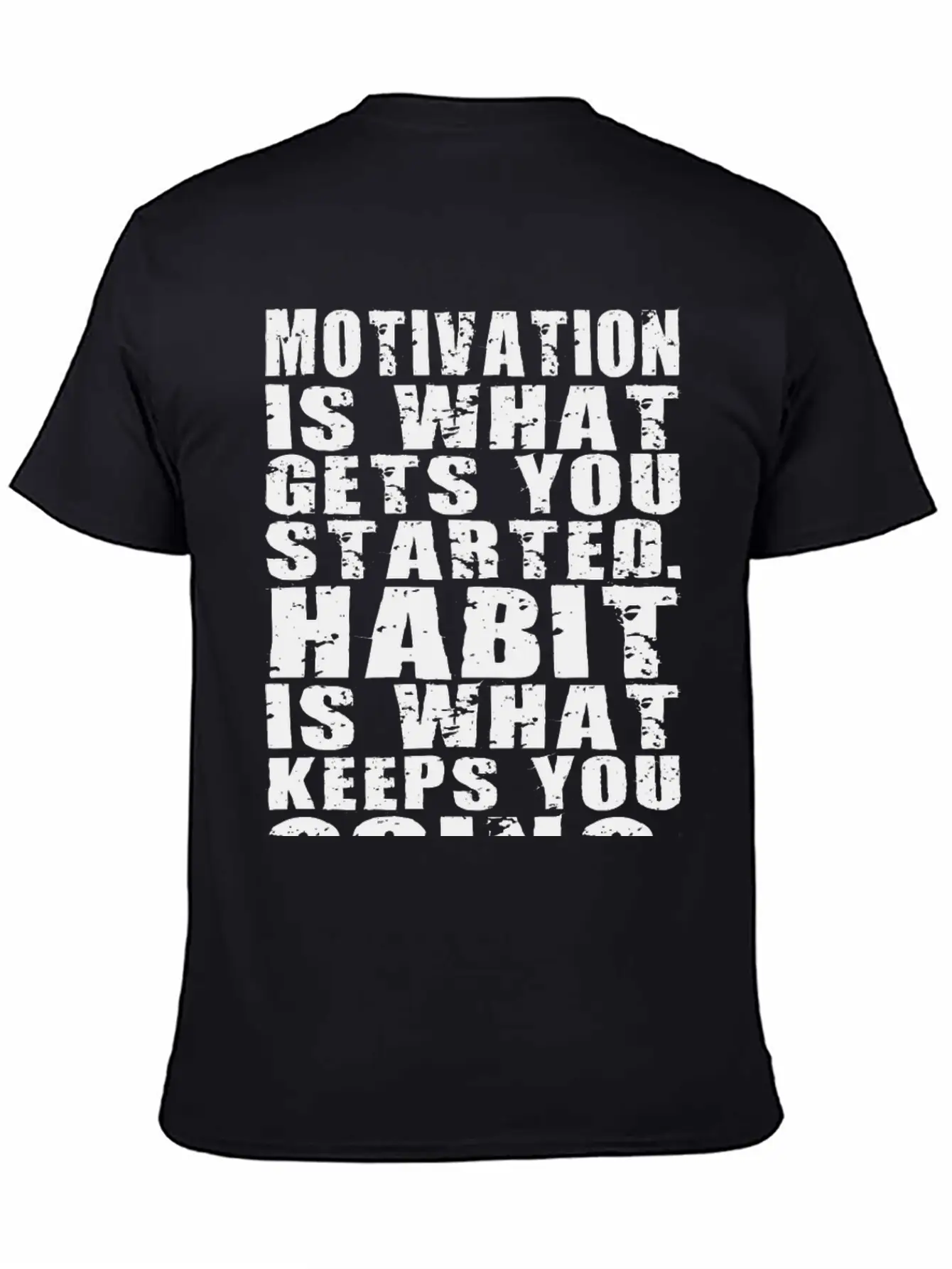 Motivation Vs Habit Unisex Casual T-Shirt – Clean Design For Daily Comfort