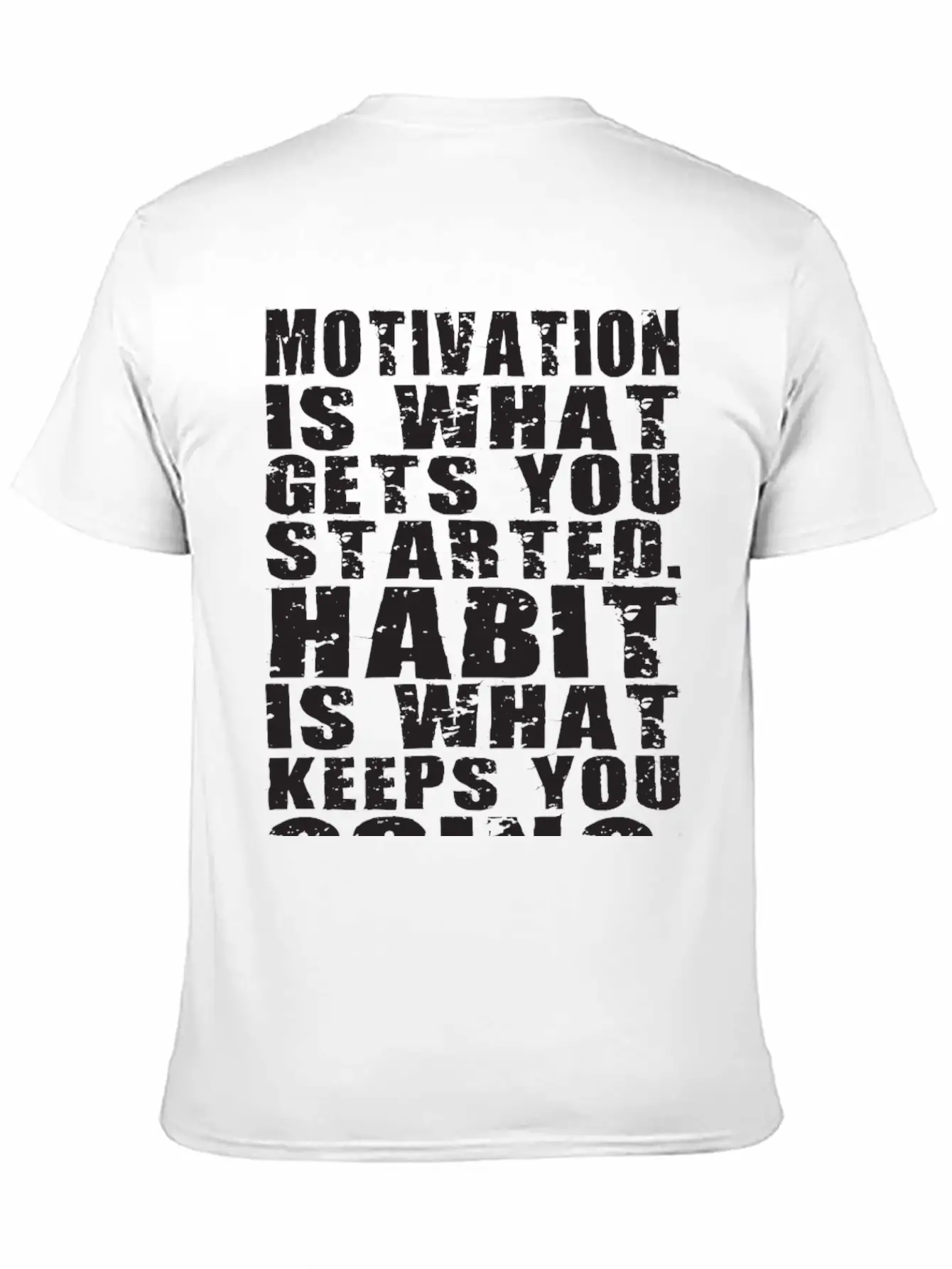 Motivation Vs Habit Unisex Casual T-Shirt – Clean Design For Daily Comfort