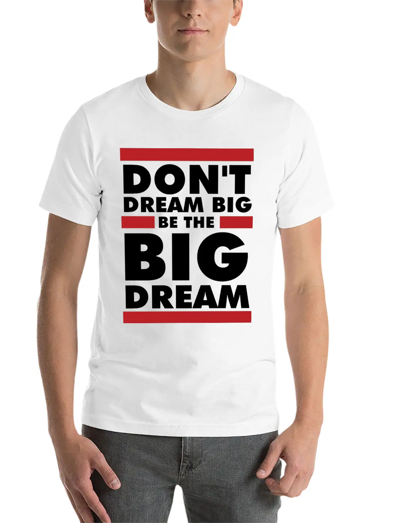 Motivational Design Classic Fit Graphic Tee For Daily Comfort – Unisex Cotton Shirt