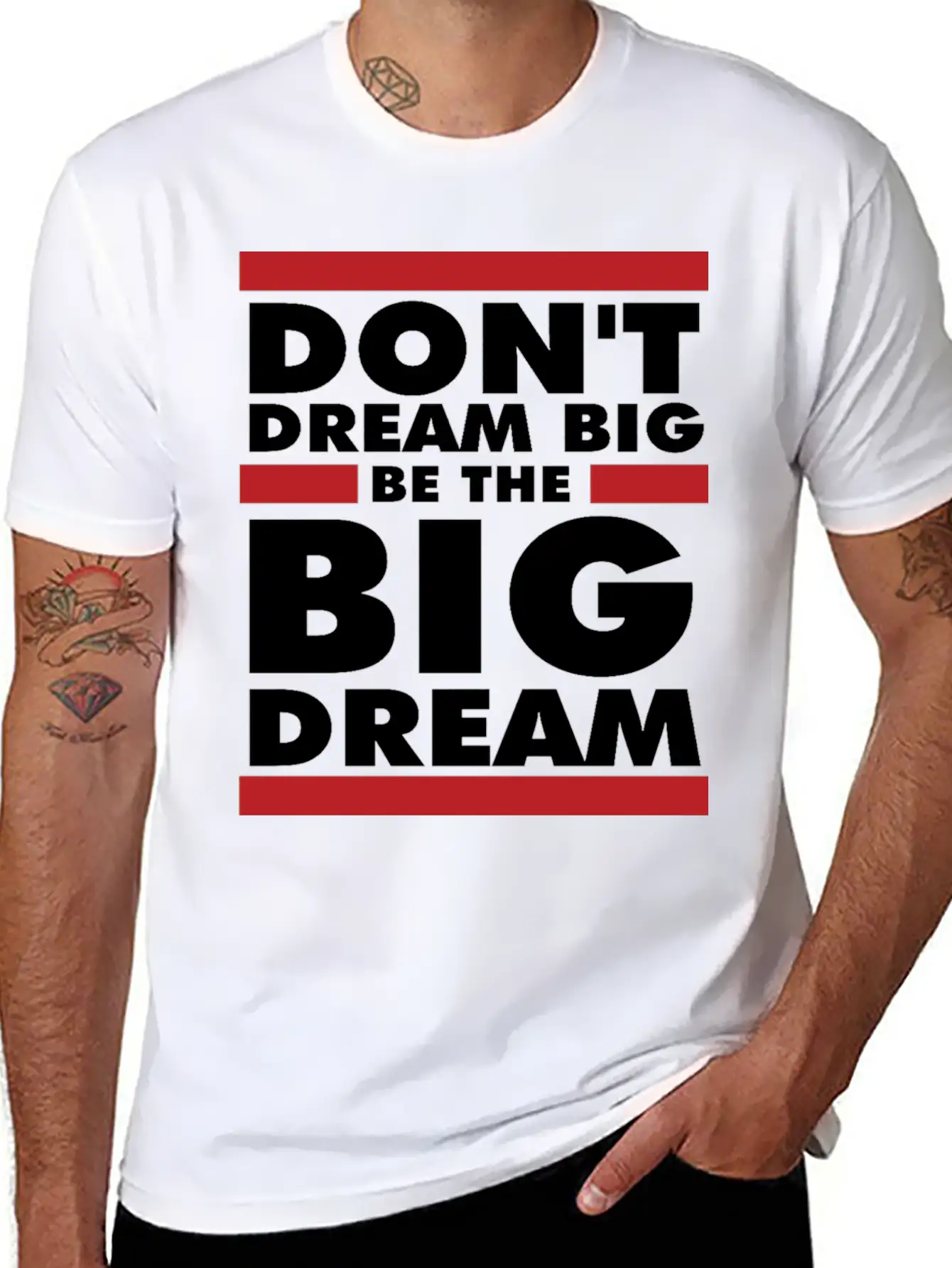 Motivational Design Classic Fit Graphic Tee For Daily Comfort – Unisex Cotton Shirt