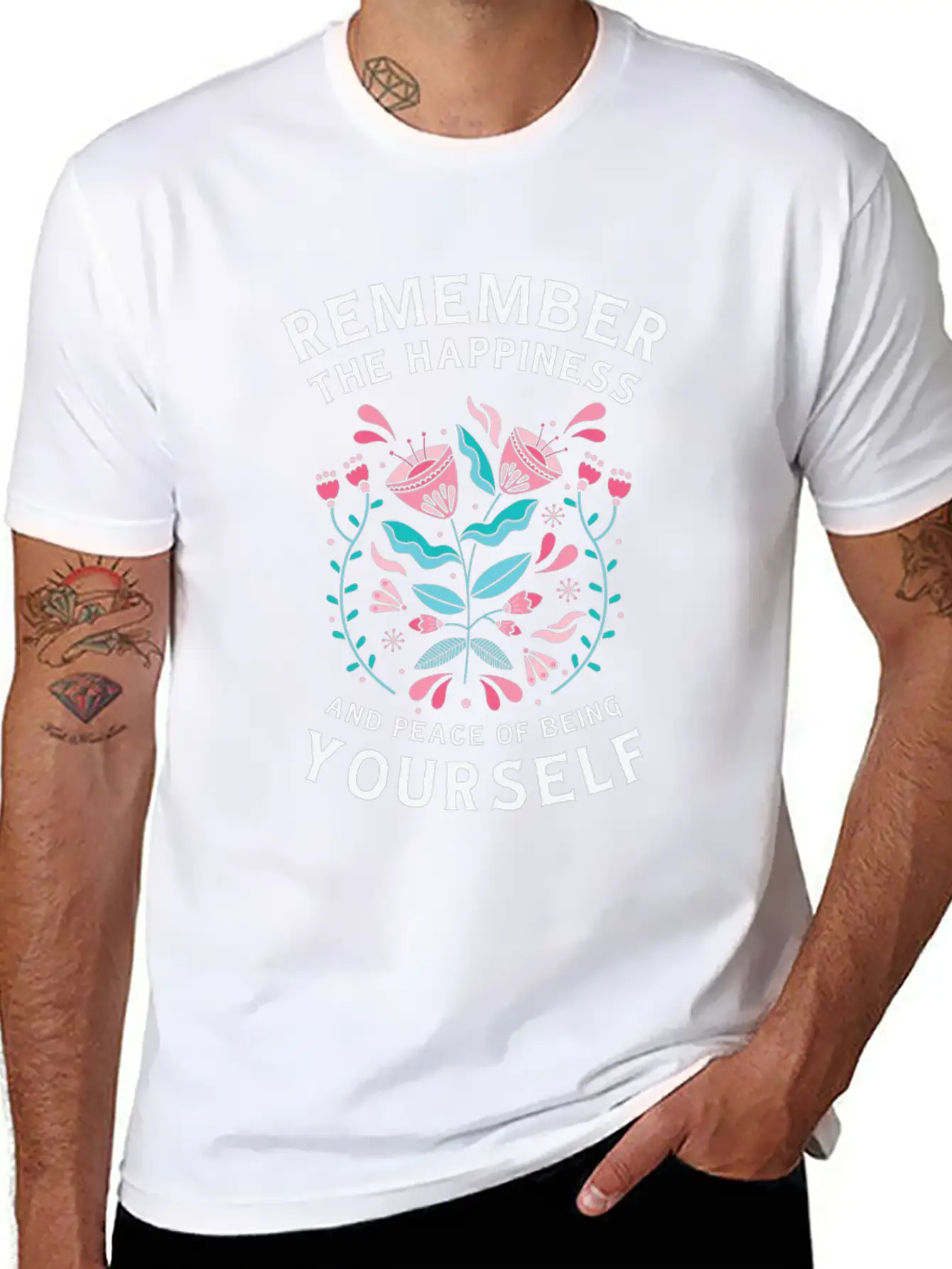 Motivational Self-care People Peace Inspiring Essential Cotton Tee For Daily Outfits – Unisex Style