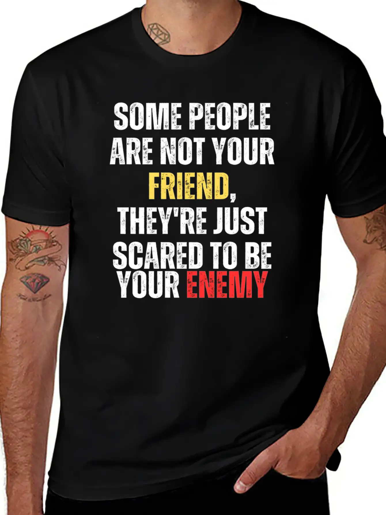 Motivational - Some People Are Not Your Friend Unisex Casual T-Shirt – Clean Design For Daily Comfort