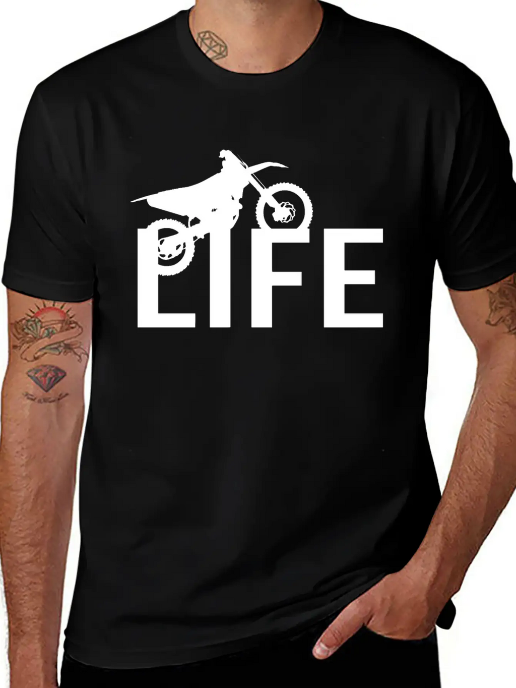 Motocross Life Mud Life Offroad 4x4 Dirtbike Breathable Soft Cotton T-Shirt – Timeless Casual Look