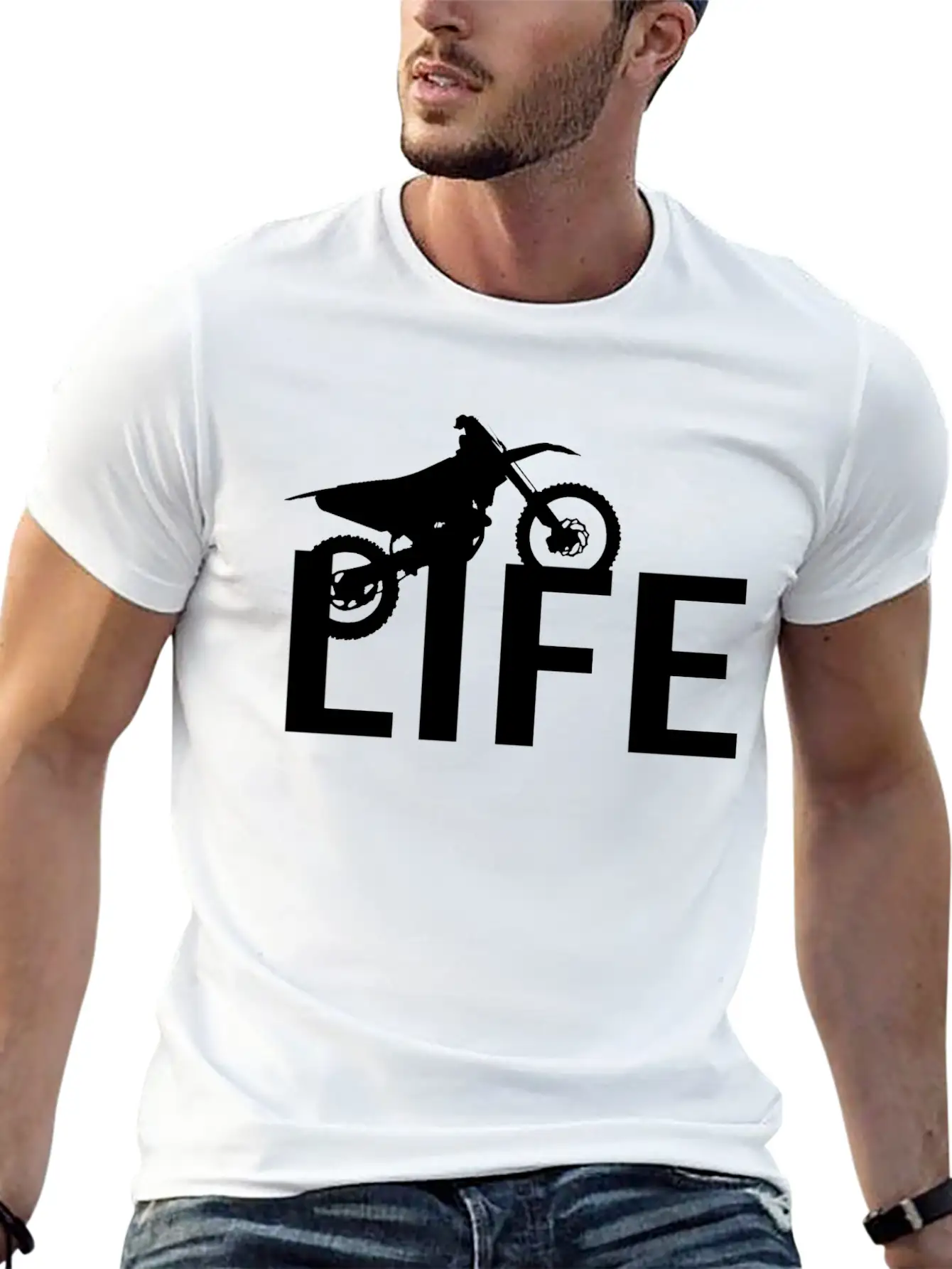 Motocross Life Mud Life Offroad 4x4 Dirtbike Breathable Soft Cotton T-Shirt – Timeless Casual Look