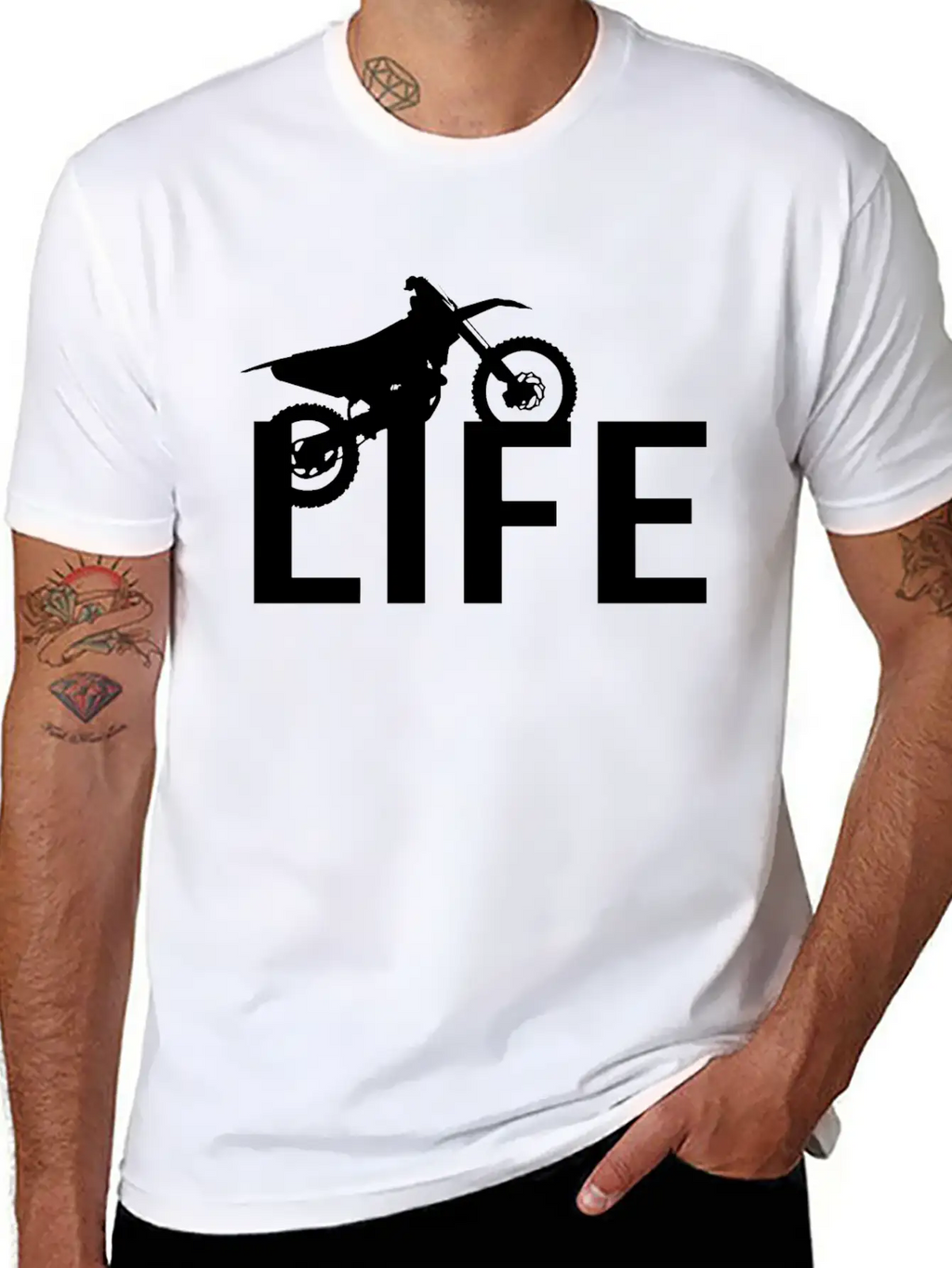 Motocross Life Mud Life Offroad 4x4 Dirtbike Breathable Soft Cotton T-Shirt – Timeless Casual Look