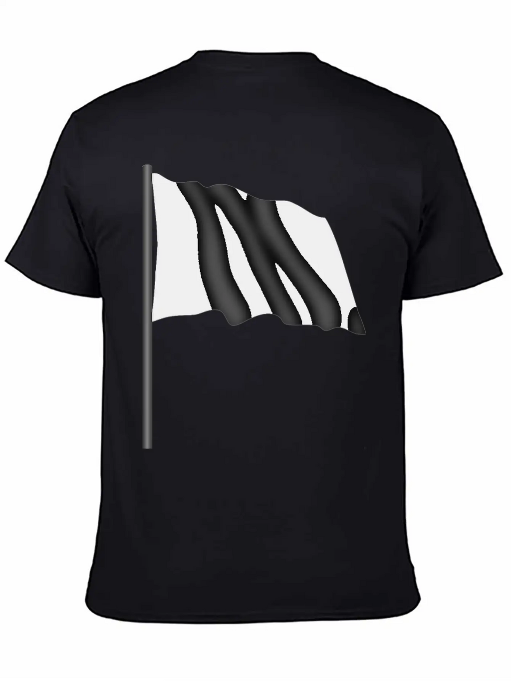 Motor Racing Flag 4 Black Flag Unisex Casual T-Shirt – Clean Design For Daily Comfort