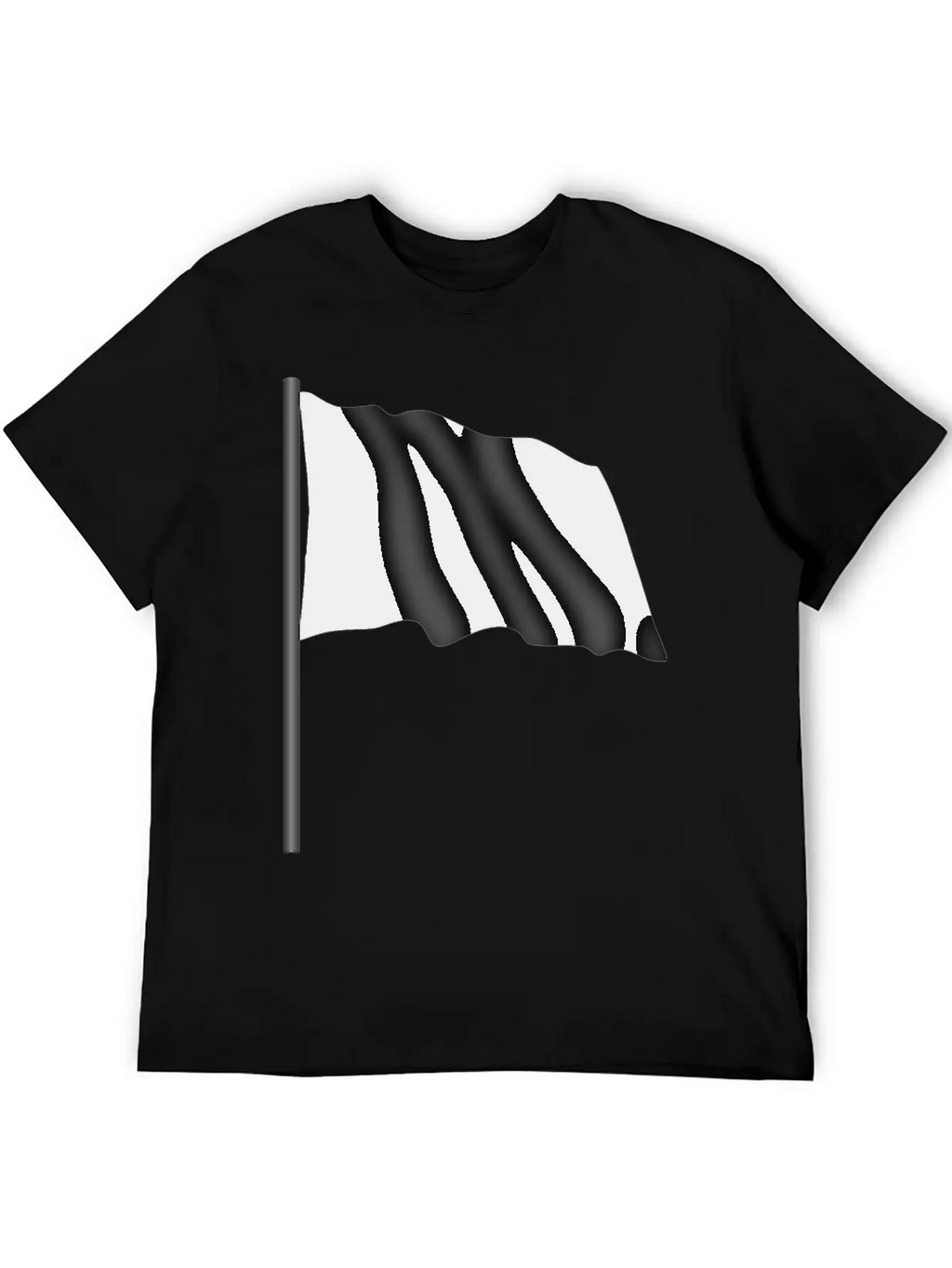 Motor Racing Flag 4 Black Flag Unisex Casual T-Shirt – Clean Design For Daily Comfort