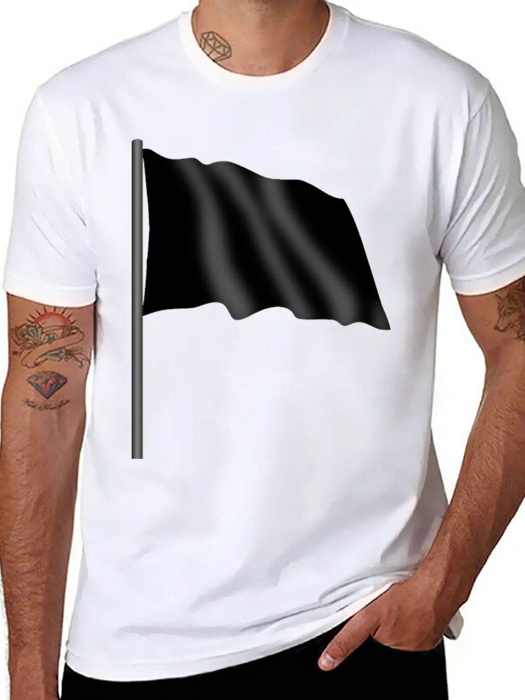Motor Racing Flag 4 Black Flag Unisex Casual T-Shirt – Clean Design For Daily Comfort