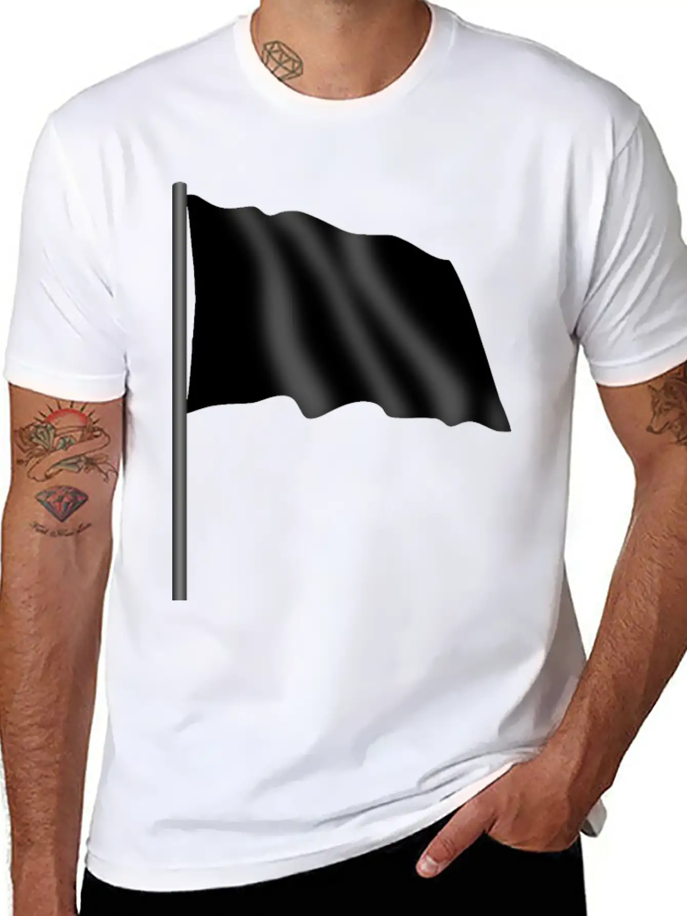 Motor Racing Flag 4 Black Flag Unisex Casual T-Shirt – Clean Design For Daily Comfort