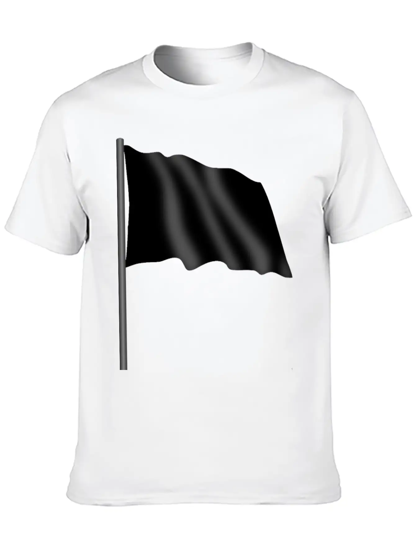 Motor Racing Flag 4 Black Flag Unisex Casual T-Shirt – Clean Design For Daily Comfort