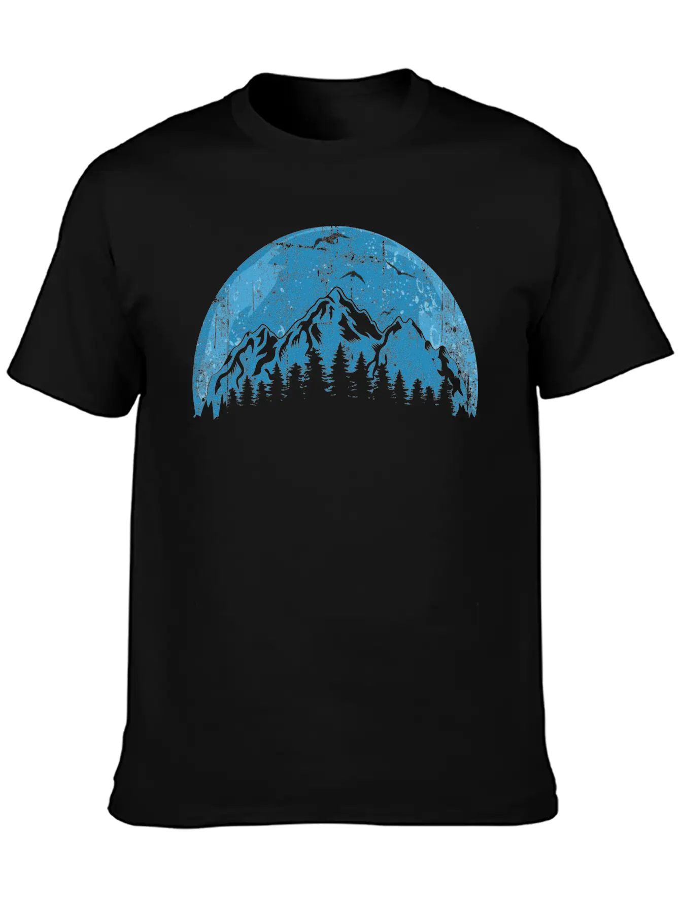 Mountain And Forest Unisex Short Sleeve Soft Cotton T-Shirt – Casual Everyday Wear
