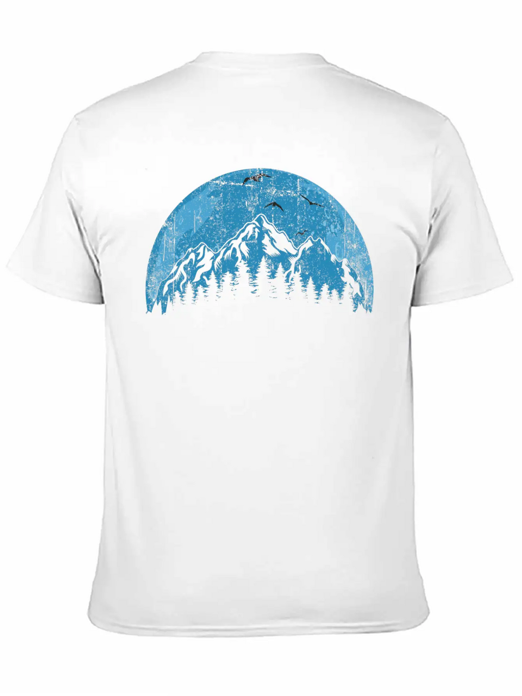 Mountain And Forest Unisex Short Sleeve Soft Cotton T-Shirt – Casual Everyday Wear