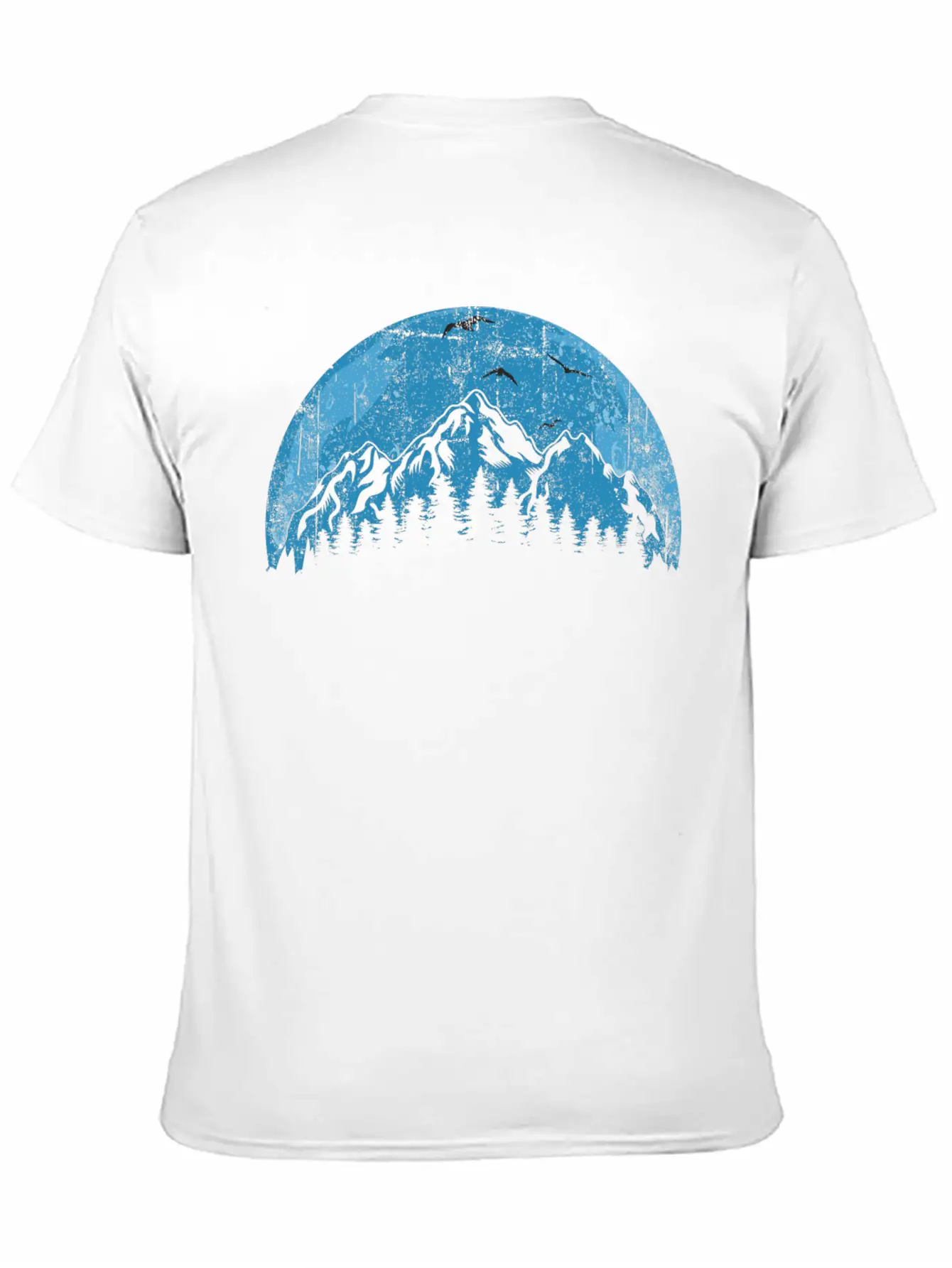 Mountain And Forest Unisex Short Sleeve Soft Cotton T-Shirt – Casual Everyday Wear