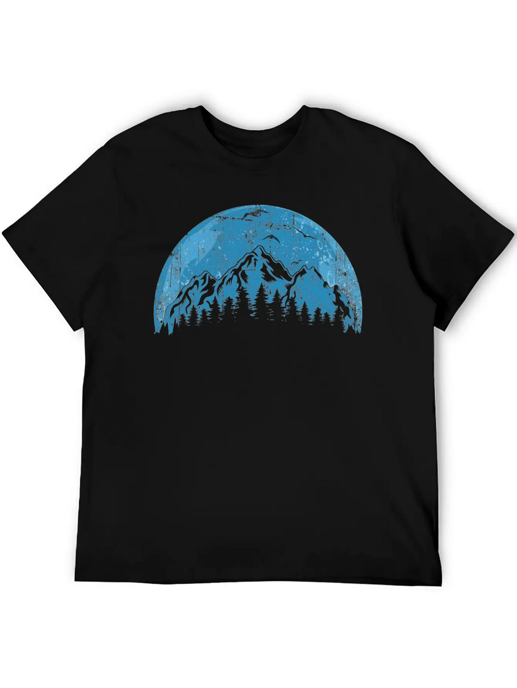 Mountain And Forest Unisex Short Sleeve Soft Cotton T-Shirt – Casual Everyday Wear