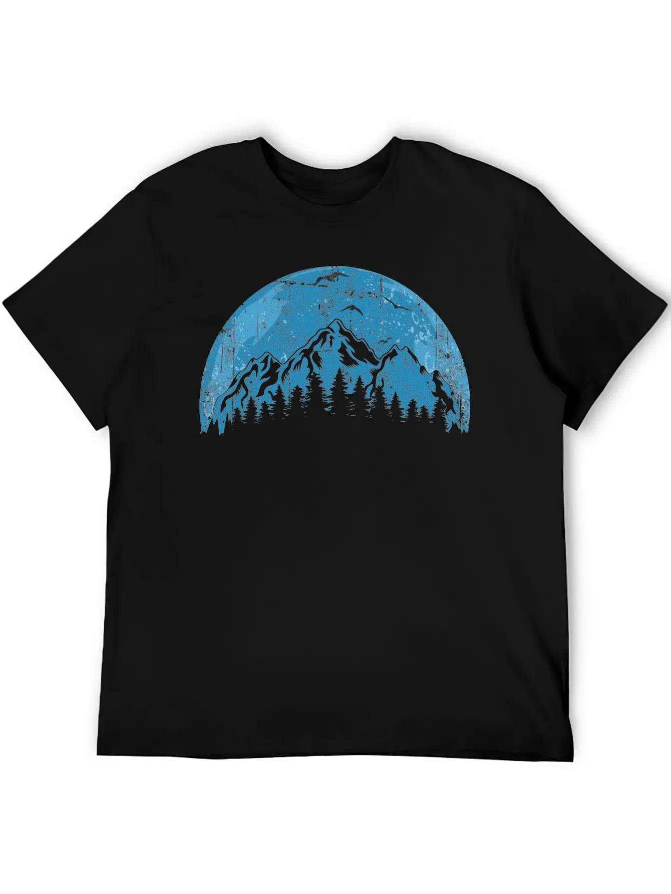 Mountain And Forest Unisex Short Sleeve Soft Cotton T-Shirt – Casual Everyday Wear