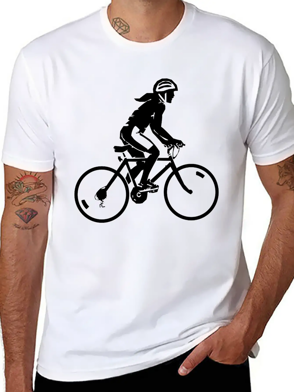 Mountain Bike Rider Cycling Stylish Everyday T-Shirt – Unisex Basic Cotton Tee