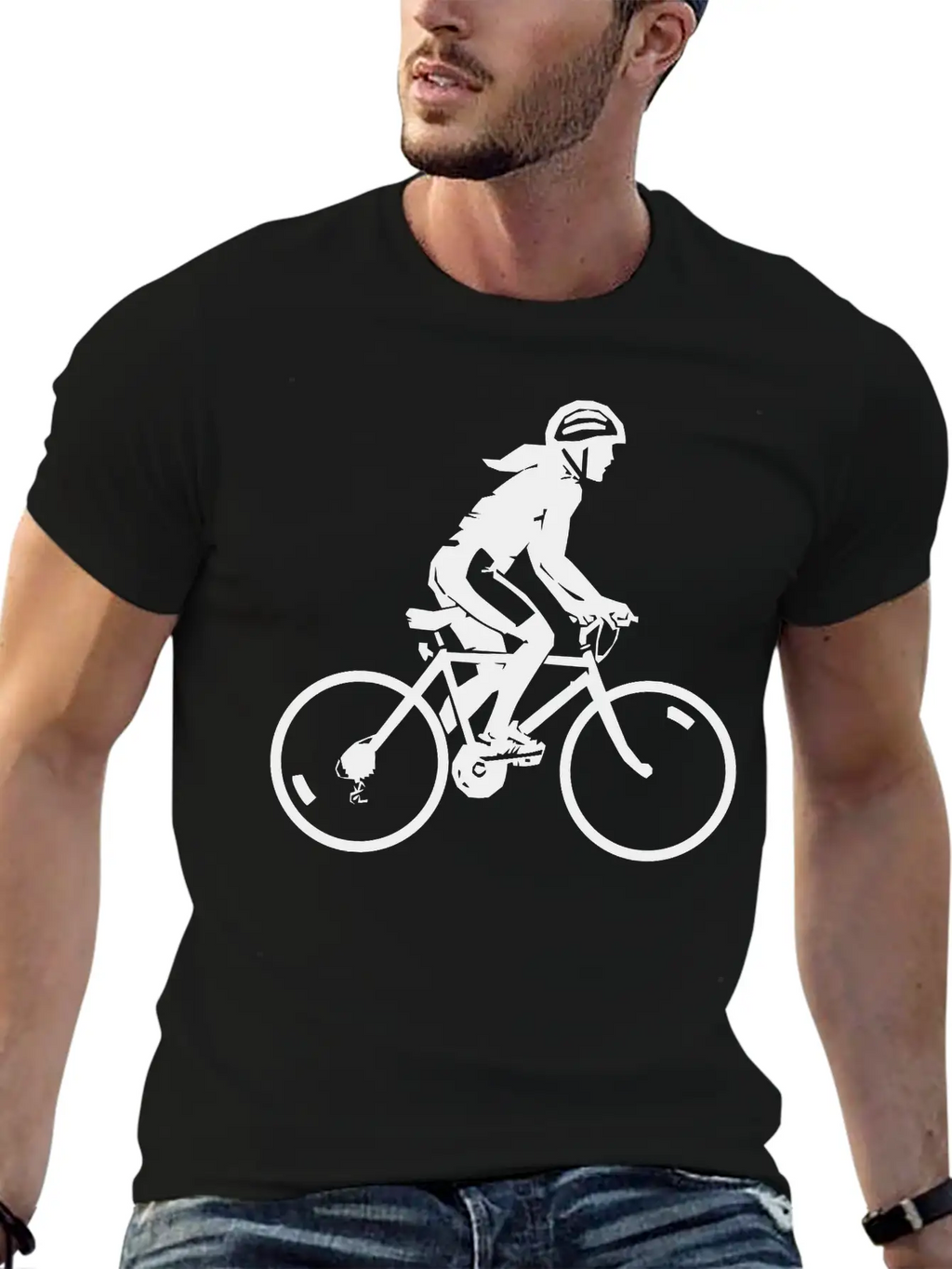 Mountain Bike Rider Cycling Stylish Everyday T-Shirt – Unisex Basic Cotton Tee
