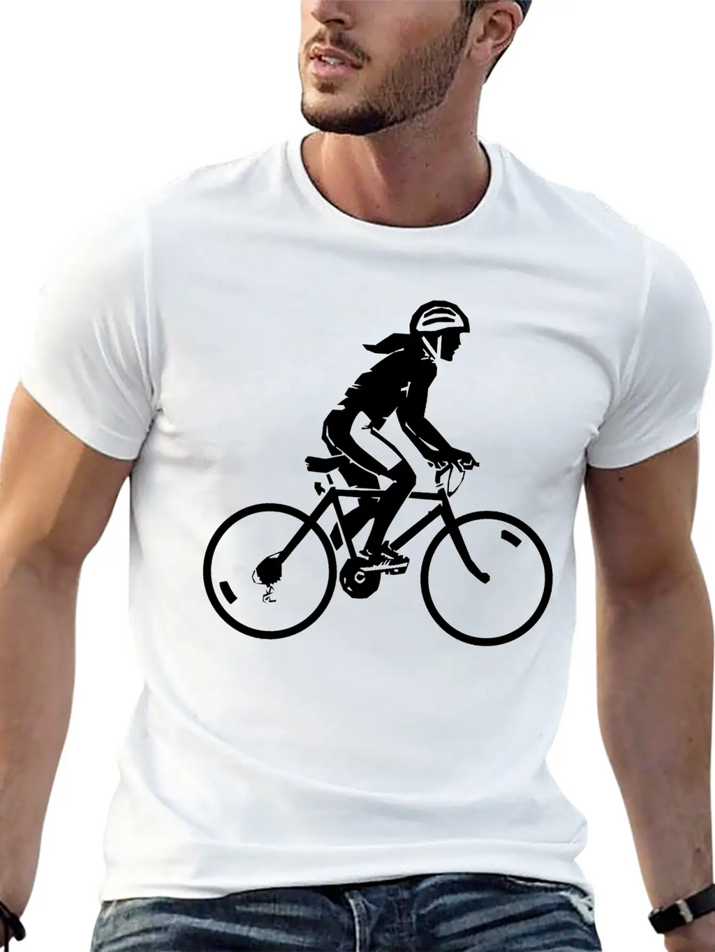 Mountain Bike Rider Cycling Stylish Everyday T-Shirt – Unisex Basic Cotton Tee
