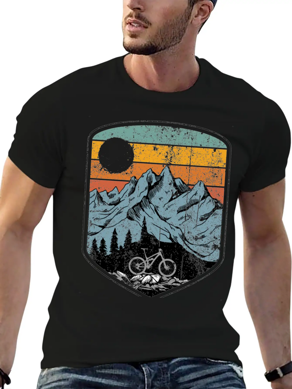 Mountain Bike Unisex Casual T-Shirt – Clean Design For Daily Comfort