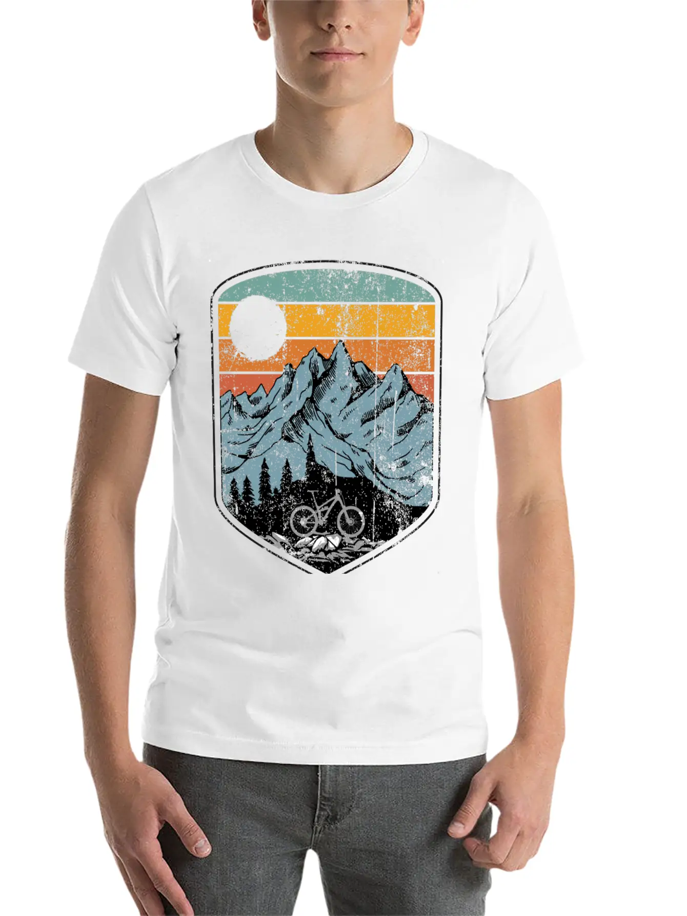 Mountain Bike Unisex Casual T-Shirt – Clean Design For Daily Comfort