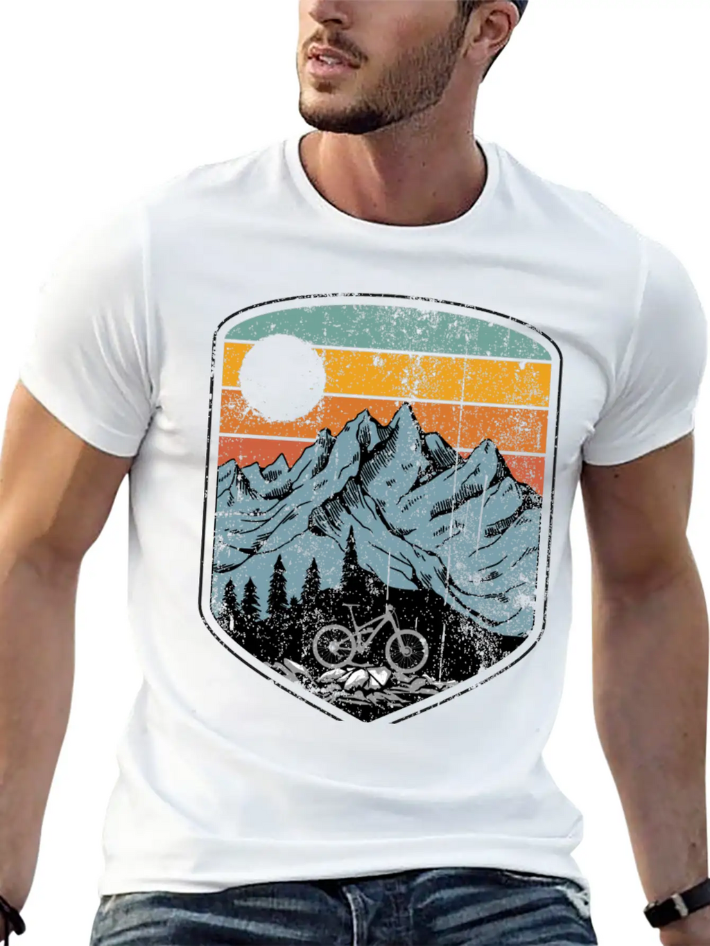 Mountain Bike Unisex Casual T-Shirt – Clean Design For Daily Comfort