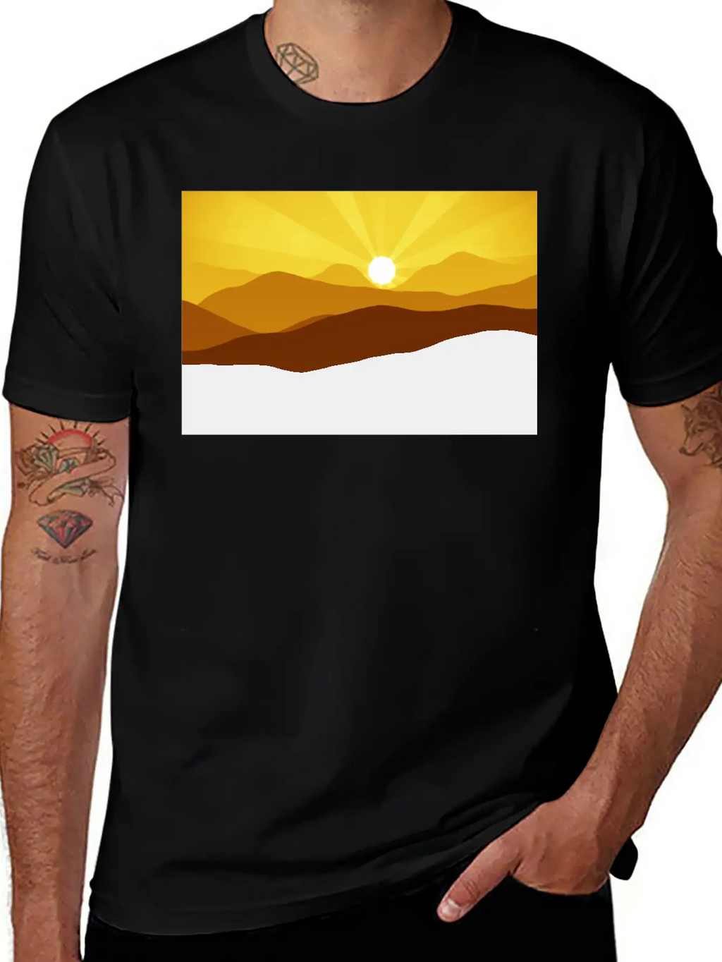Mountain Breathable Graphic T-Shirt – Perfect For Casual Days