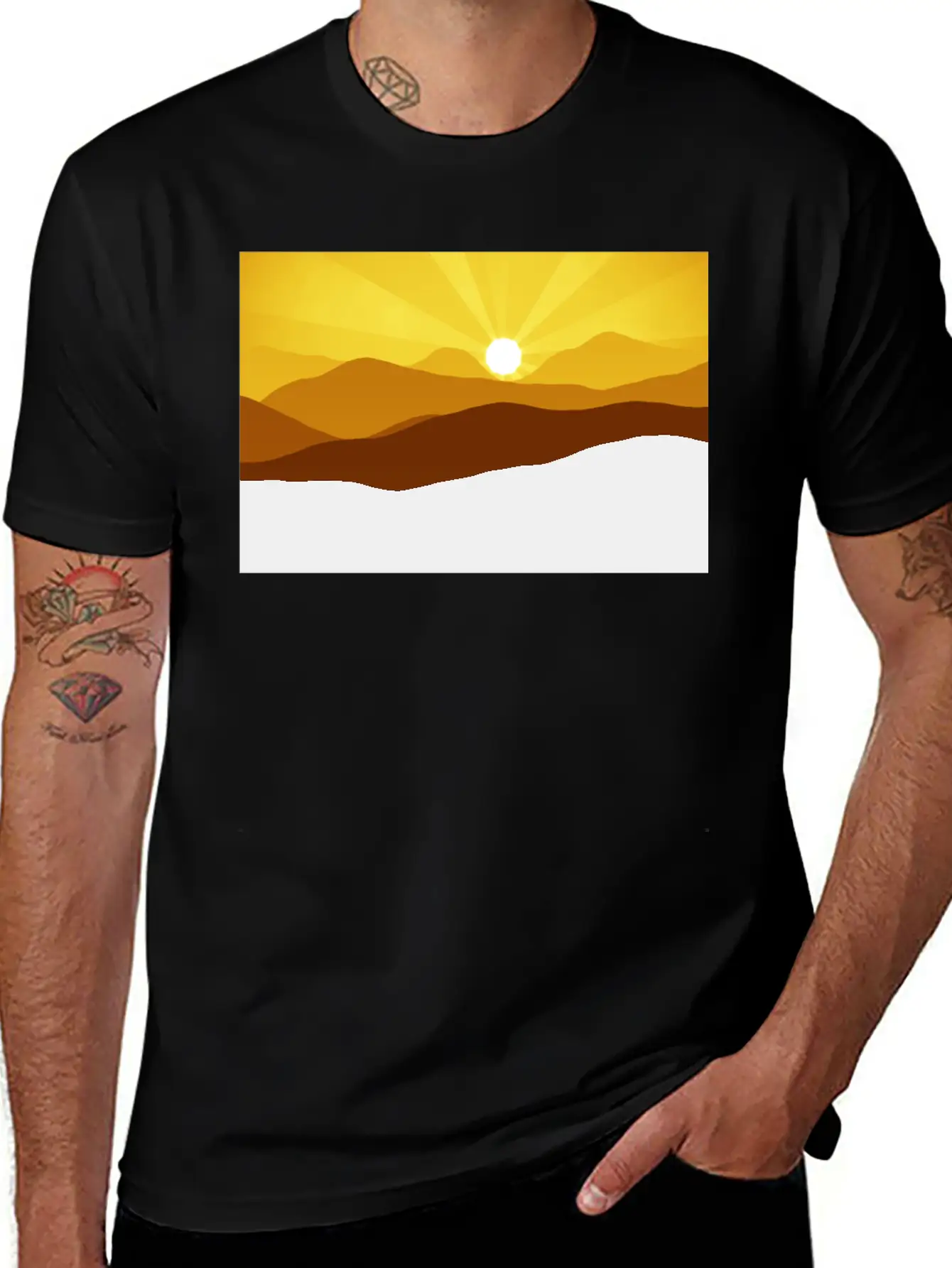 Mountain Breathable Graphic T-Shirt – Perfect For Casual Days