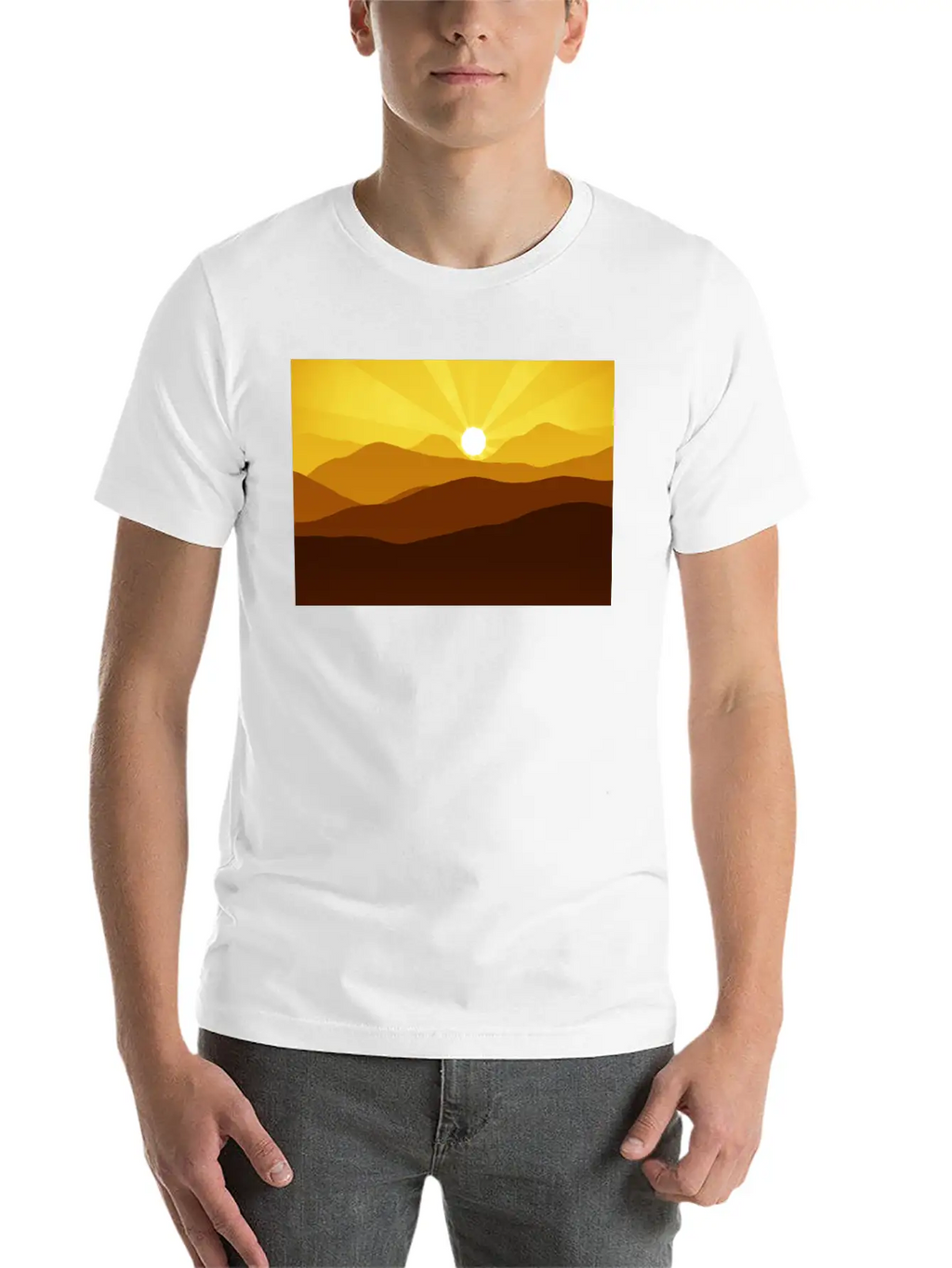 Mountain Breathable Graphic T-Shirt – Perfect For Casual Days