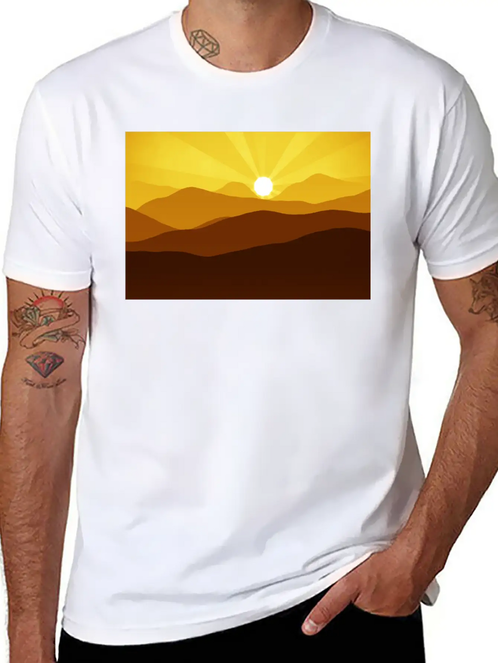 Mountain Breathable Graphic T-Shirt – Perfect For Casual Days