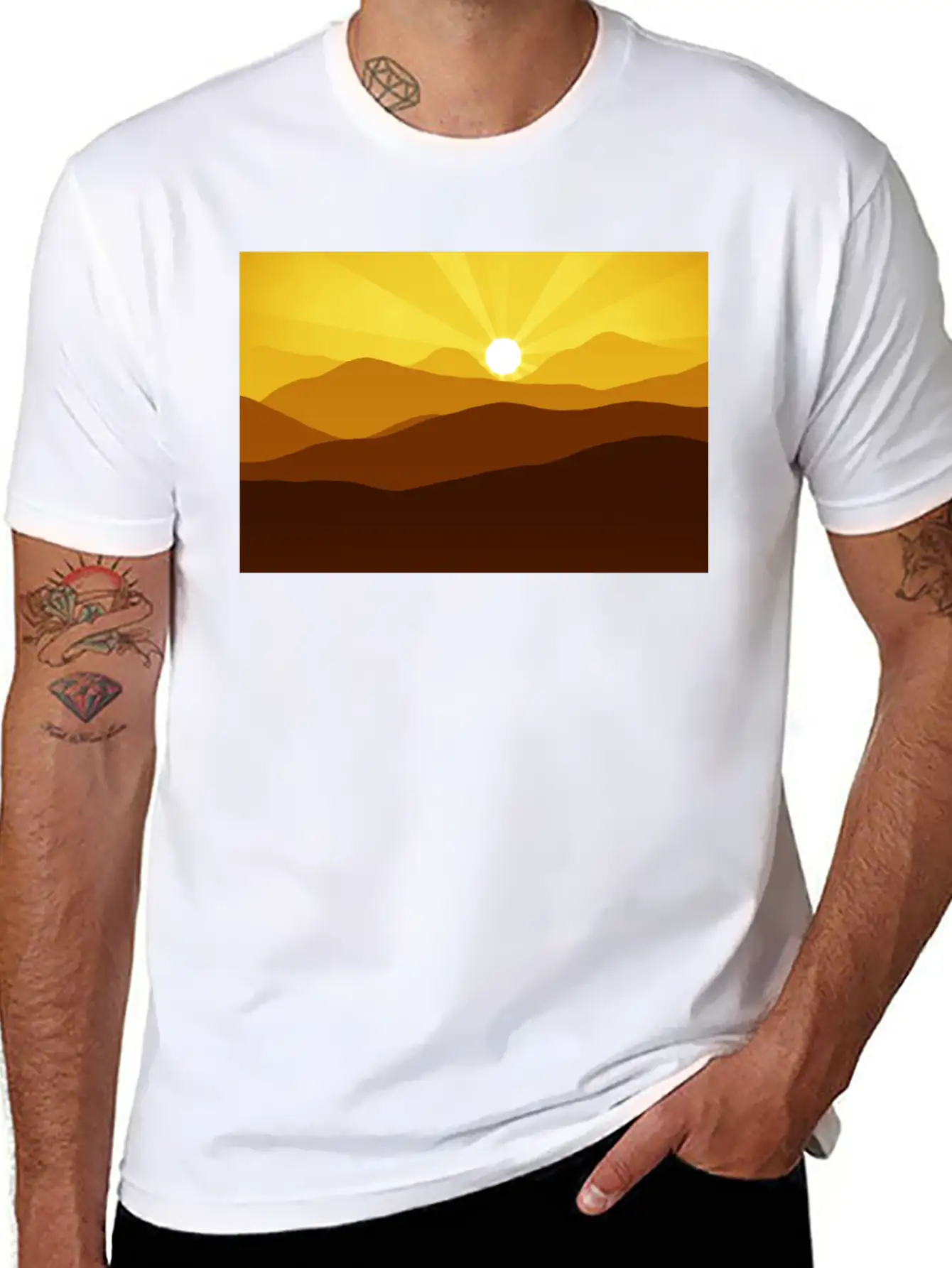 Mountain Breathable Graphic T-Shirt – Perfect For Casual Days