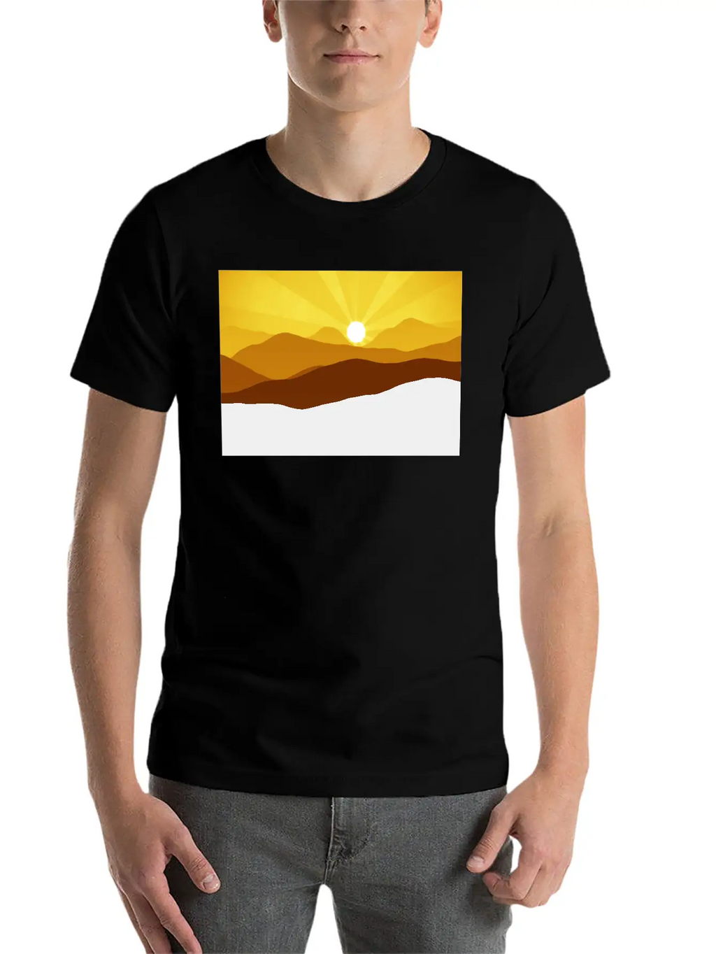 Mountain Breathable Graphic T-Shirt – Perfect For Casual Days