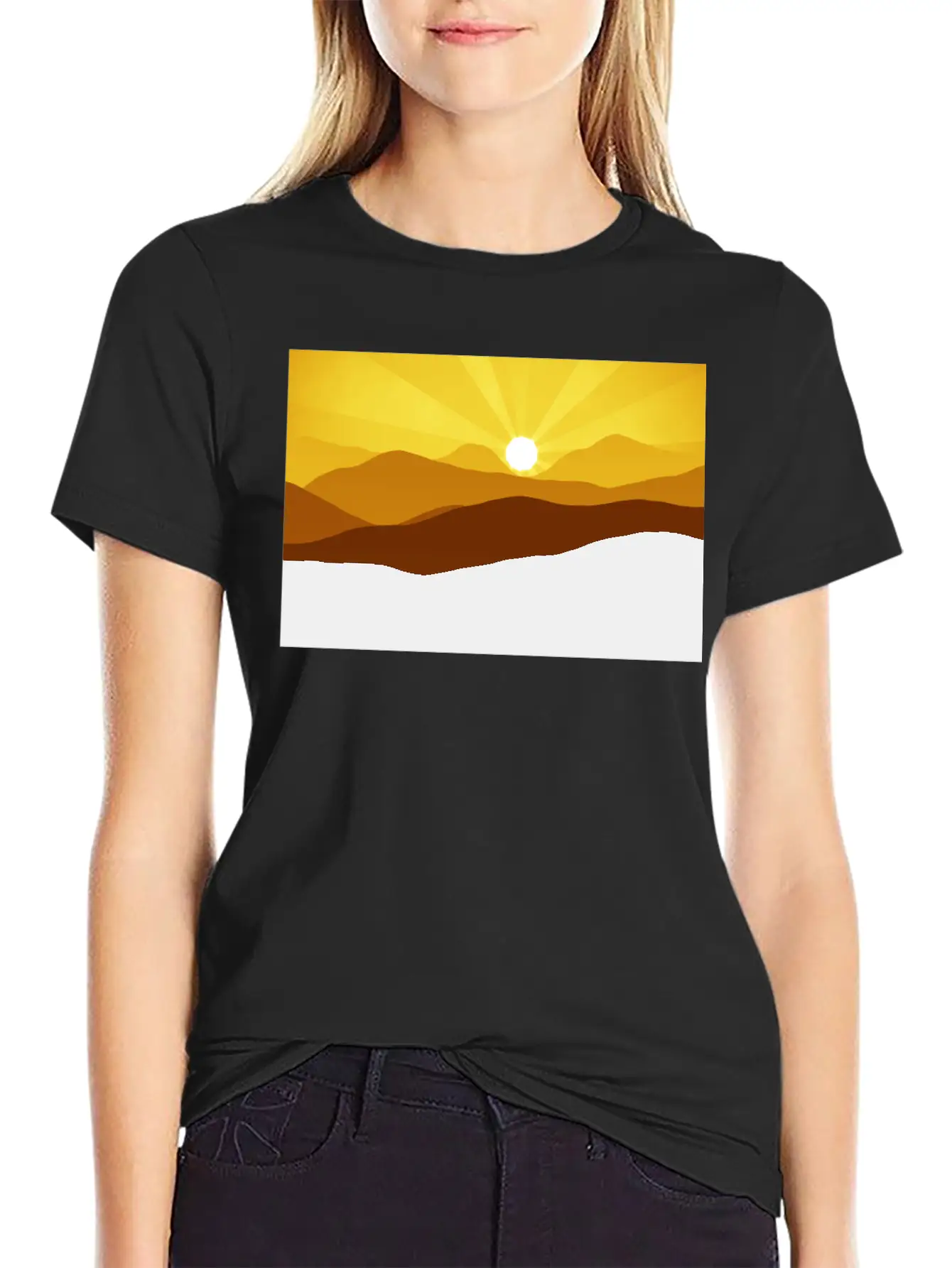 Mountain Breathable Graphic T-Shirt – Perfect For Casual Days